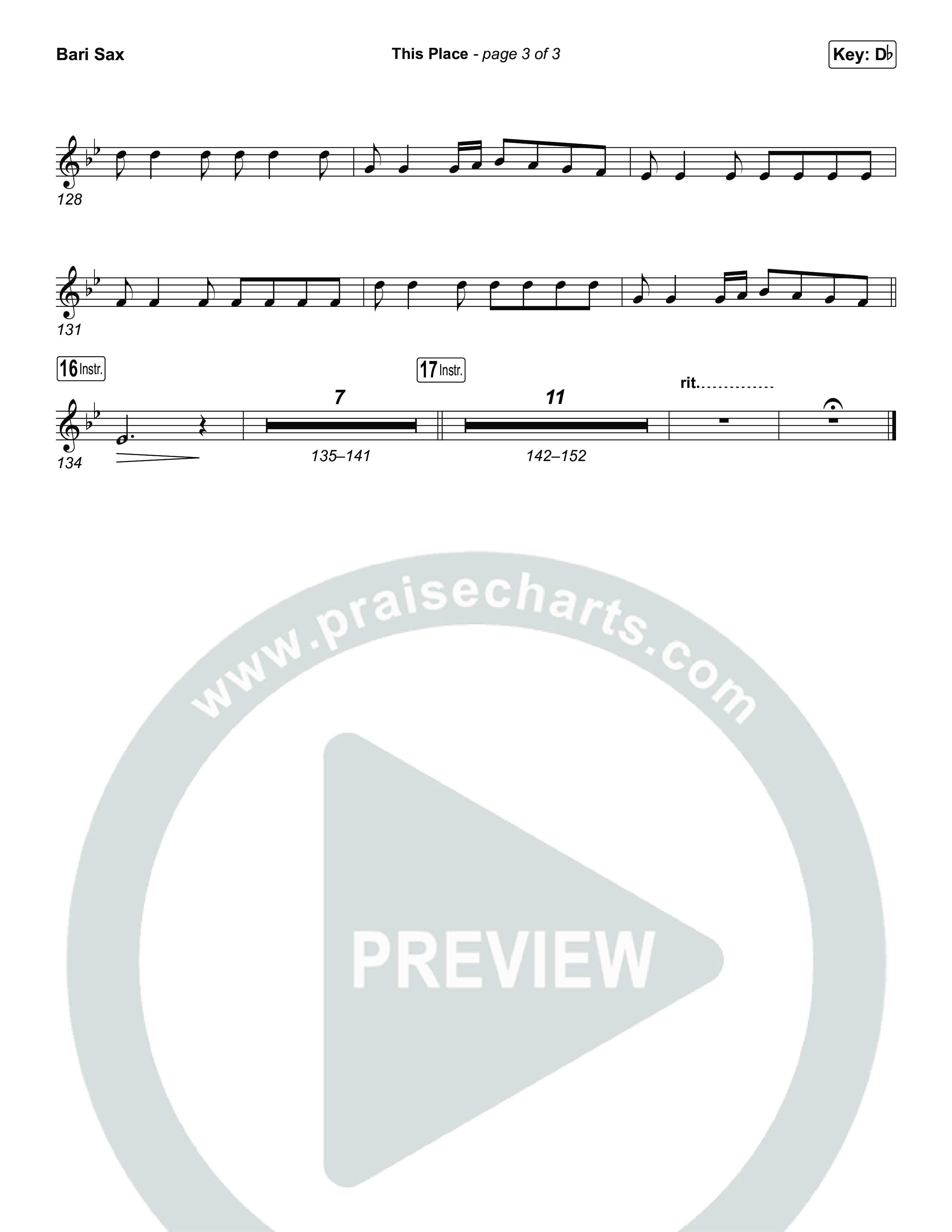 This Place Bari Sax (The Belonging Co / Natalie Grant)