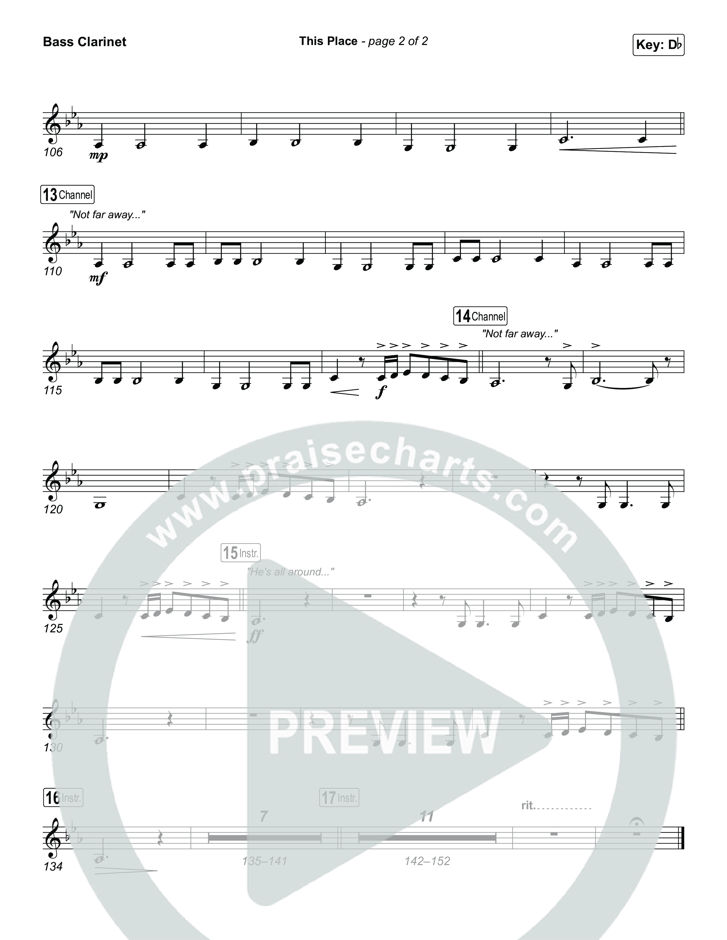 This Place Bass Clarinet (The Belonging Co / Natalie Grant)