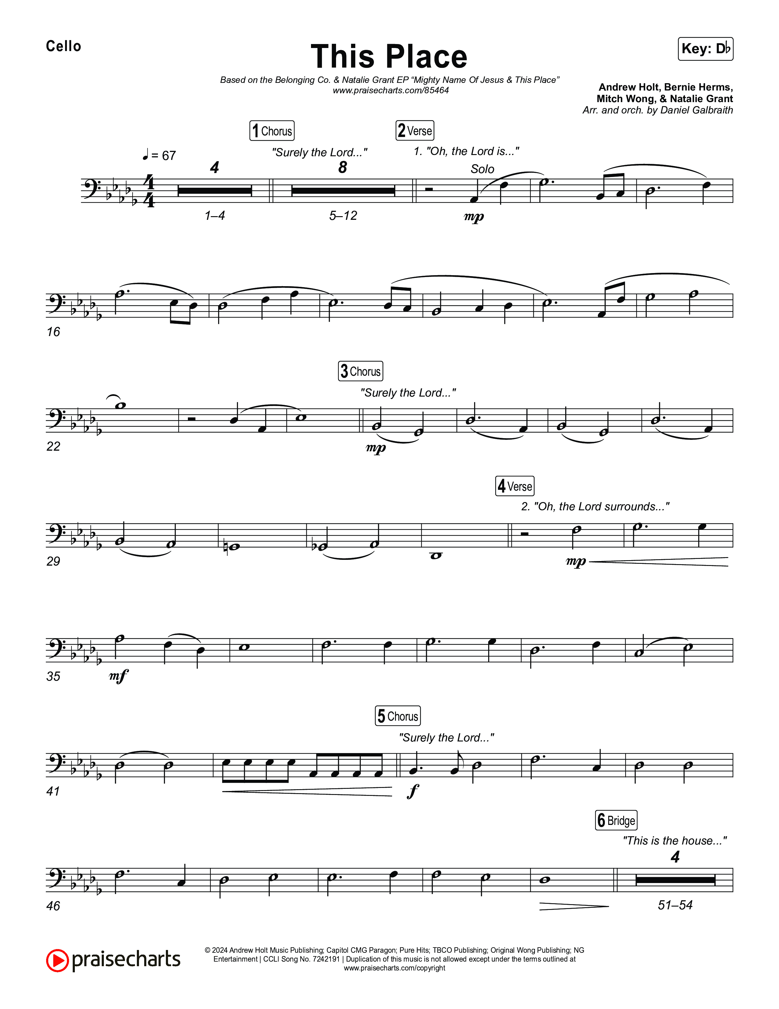 This Place Cello (The Belonging Co / Natalie Grant)