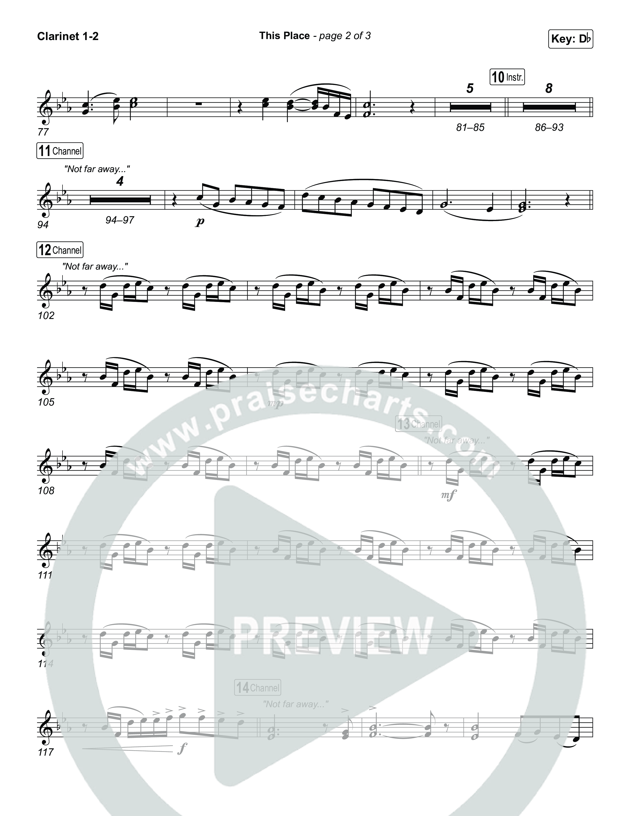 This Place Clarinet 1,2 (The Belonging Co / Natalie Grant)