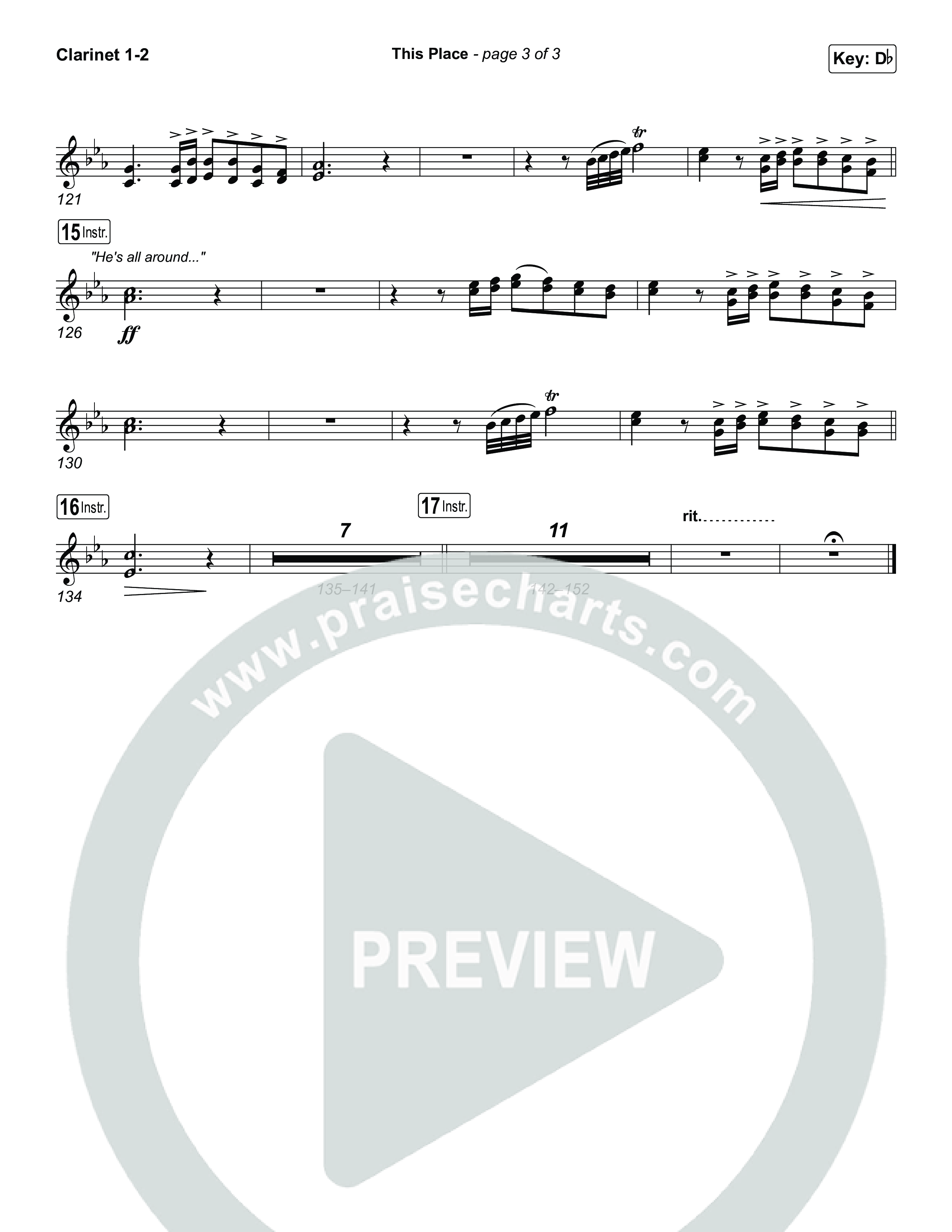 This Place Clarinet 1,2 (The Belonging Co / Natalie Grant)