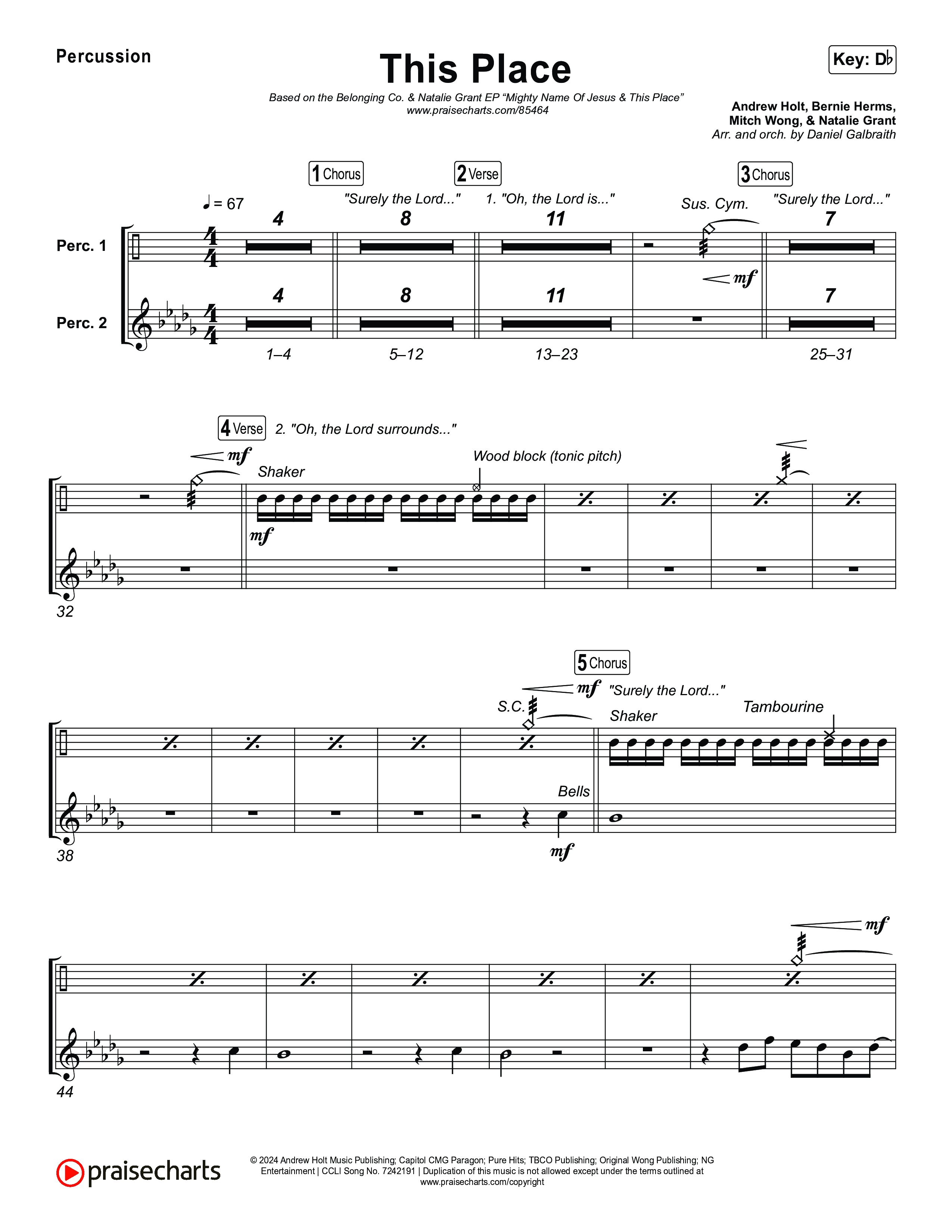 This Place Percussion (The Belonging Co / Natalie Grant)