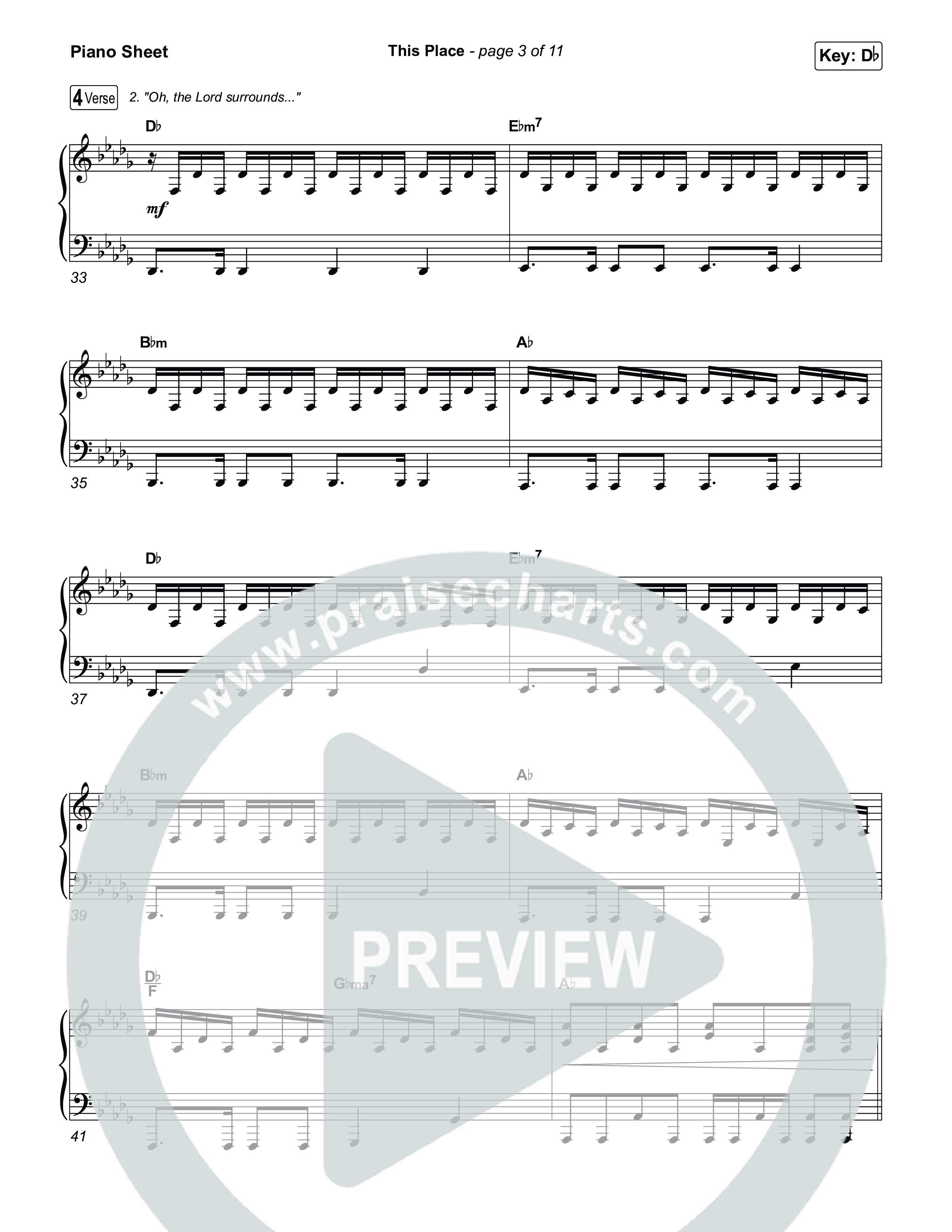 This Place Piano Sheet (The Belonging Co / Natalie Grant)