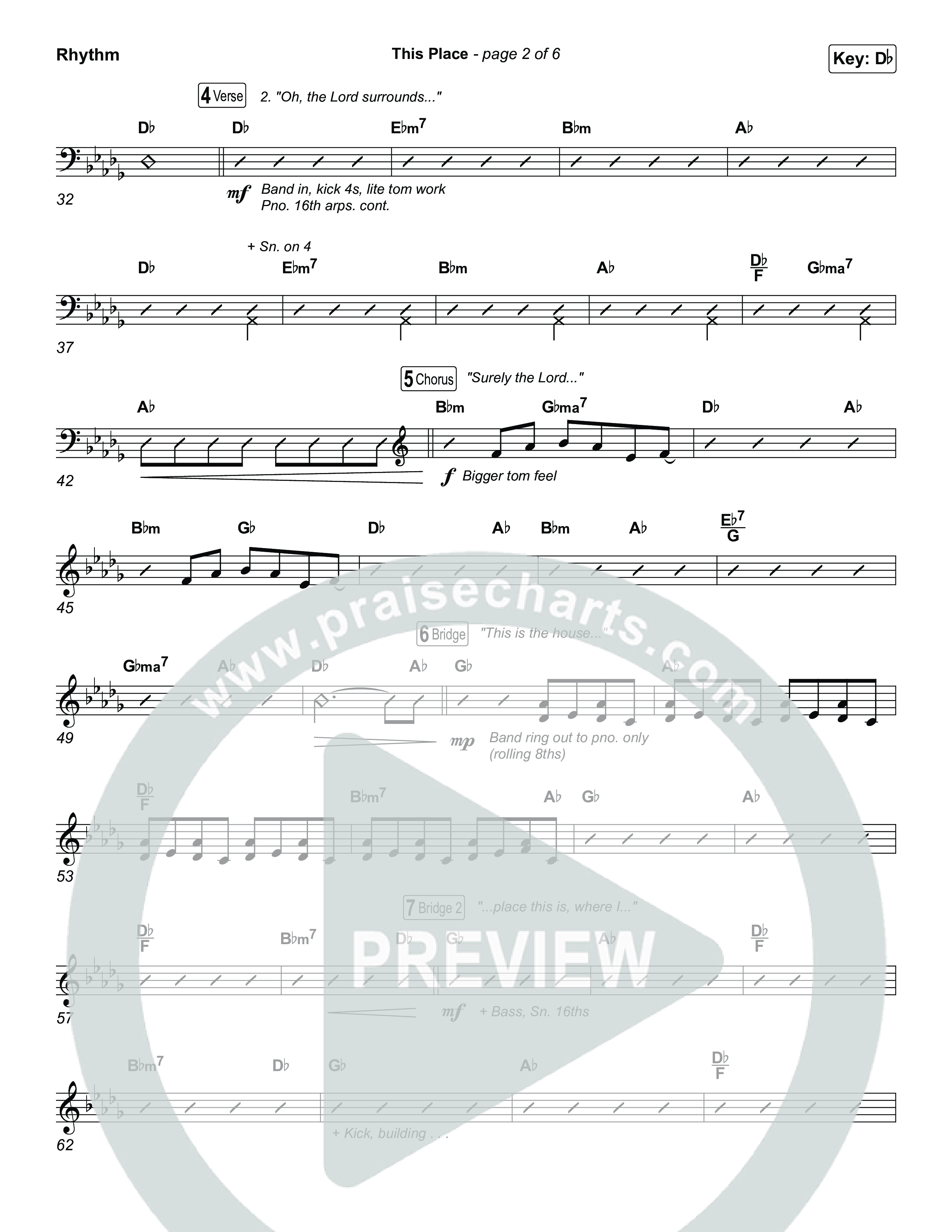 This Place Rhythm Chart (The Belonging Co / Natalie Grant)