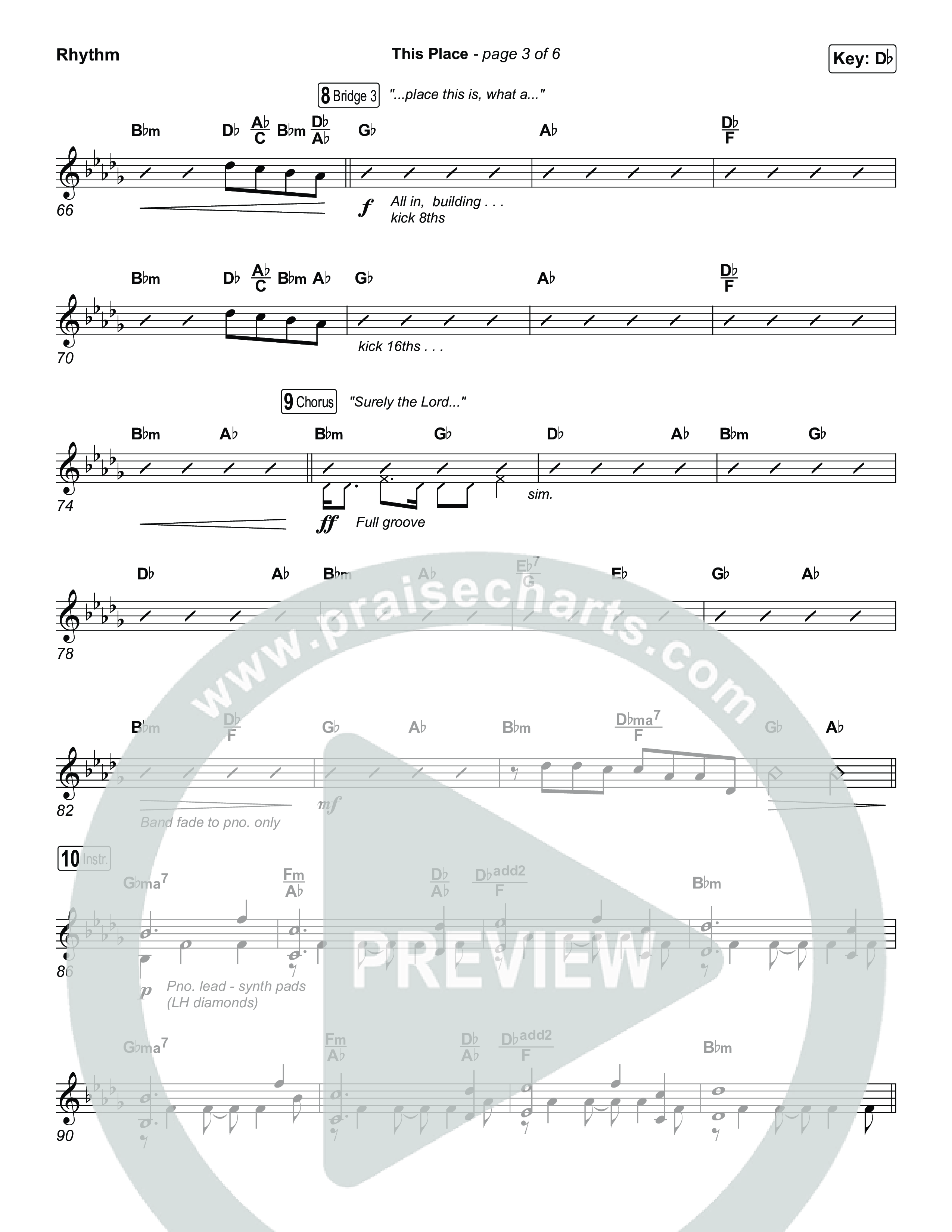 This Place Rhythm Chart (The Belonging Co / Natalie Grant)