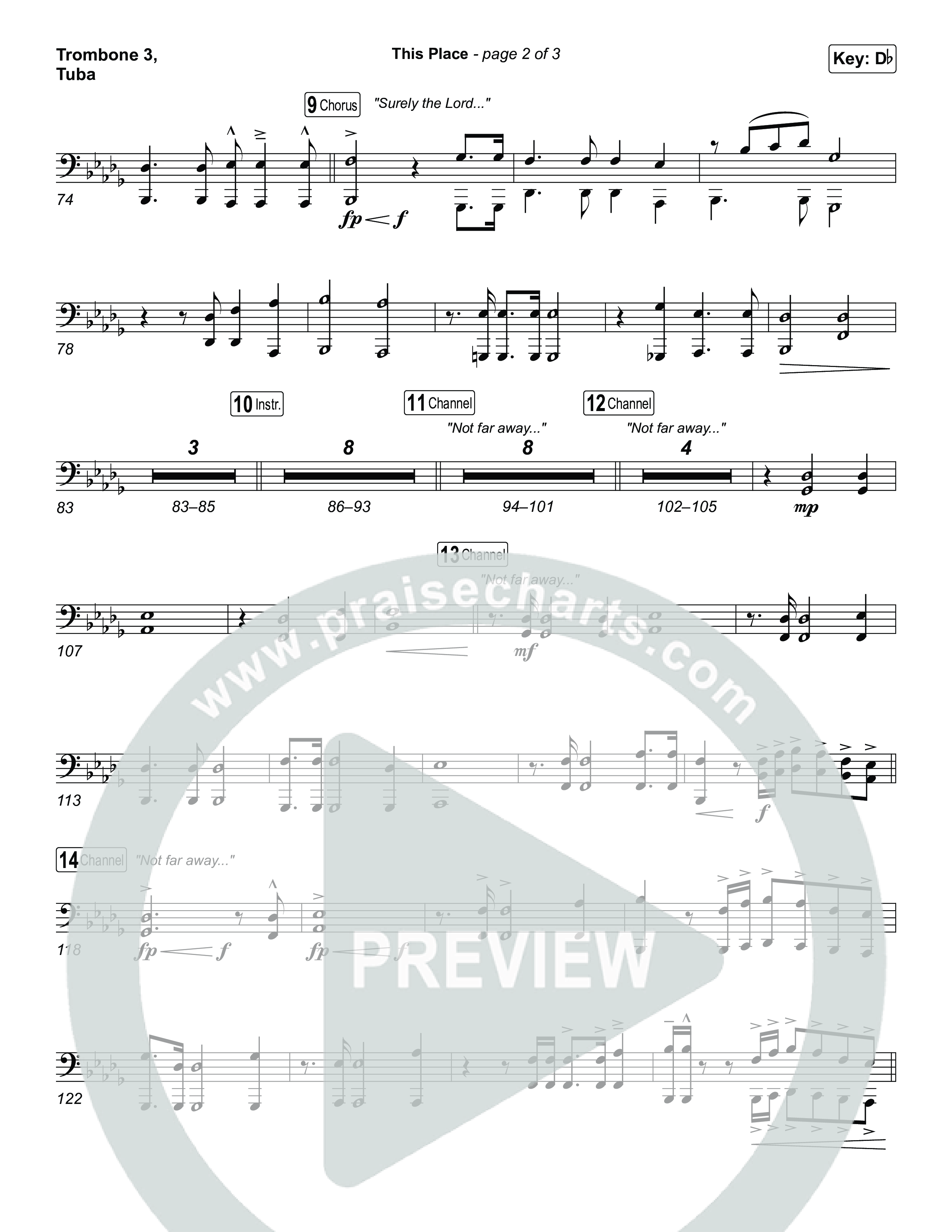 This Place Trombone 3/Tuba (The Belonging Co / Natalie Grant)