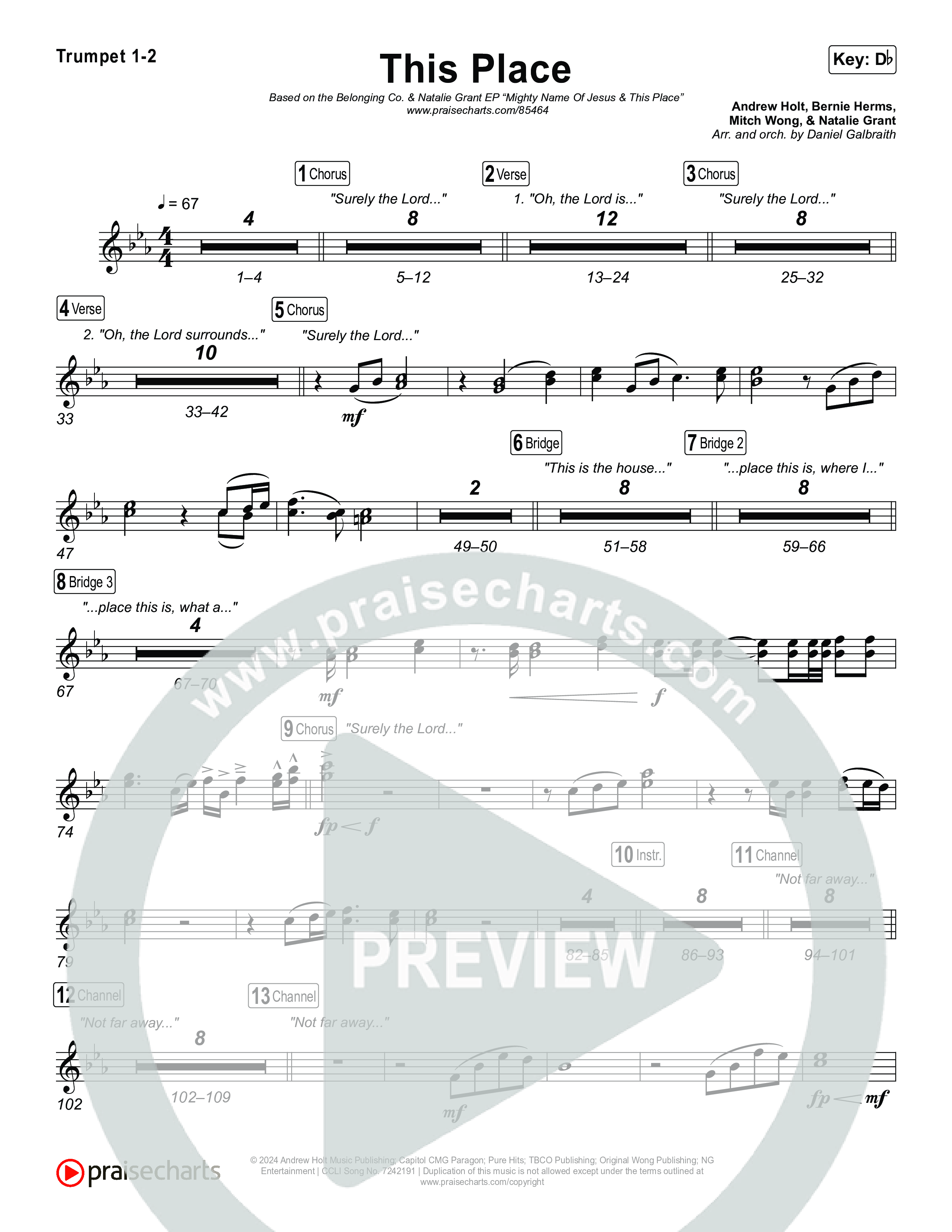 This Place Trumpet 1,2 (The Belonging Co / Natalie Grant)