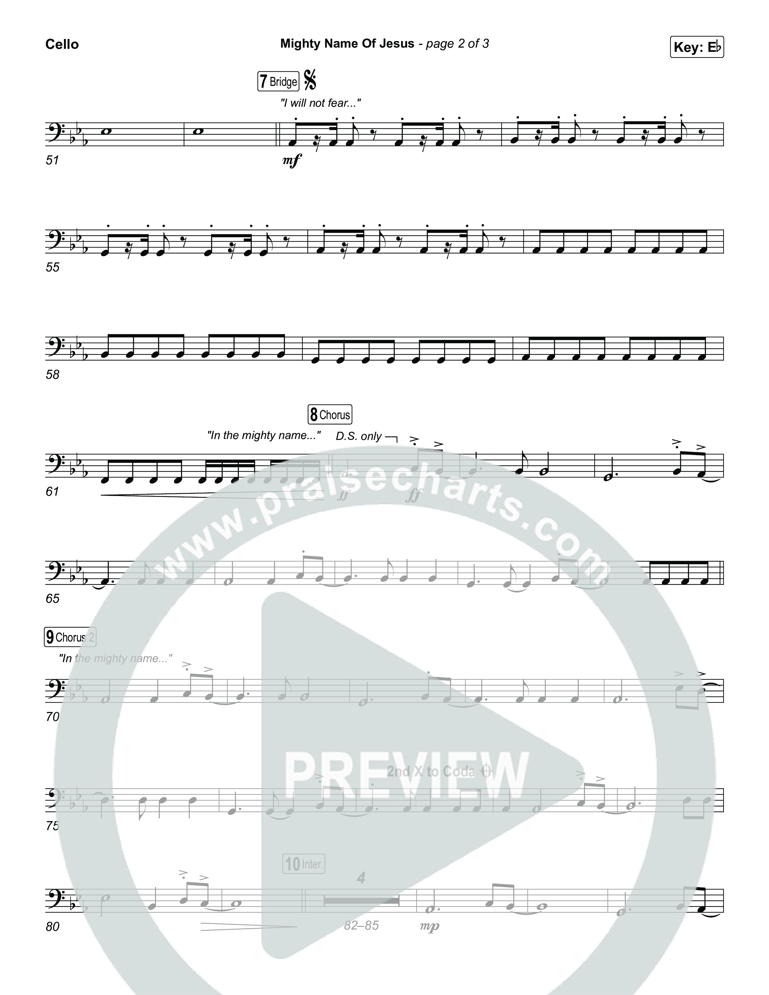 Mighty Name Of Jesus Cello (The Belonging Co / Hope Darst)