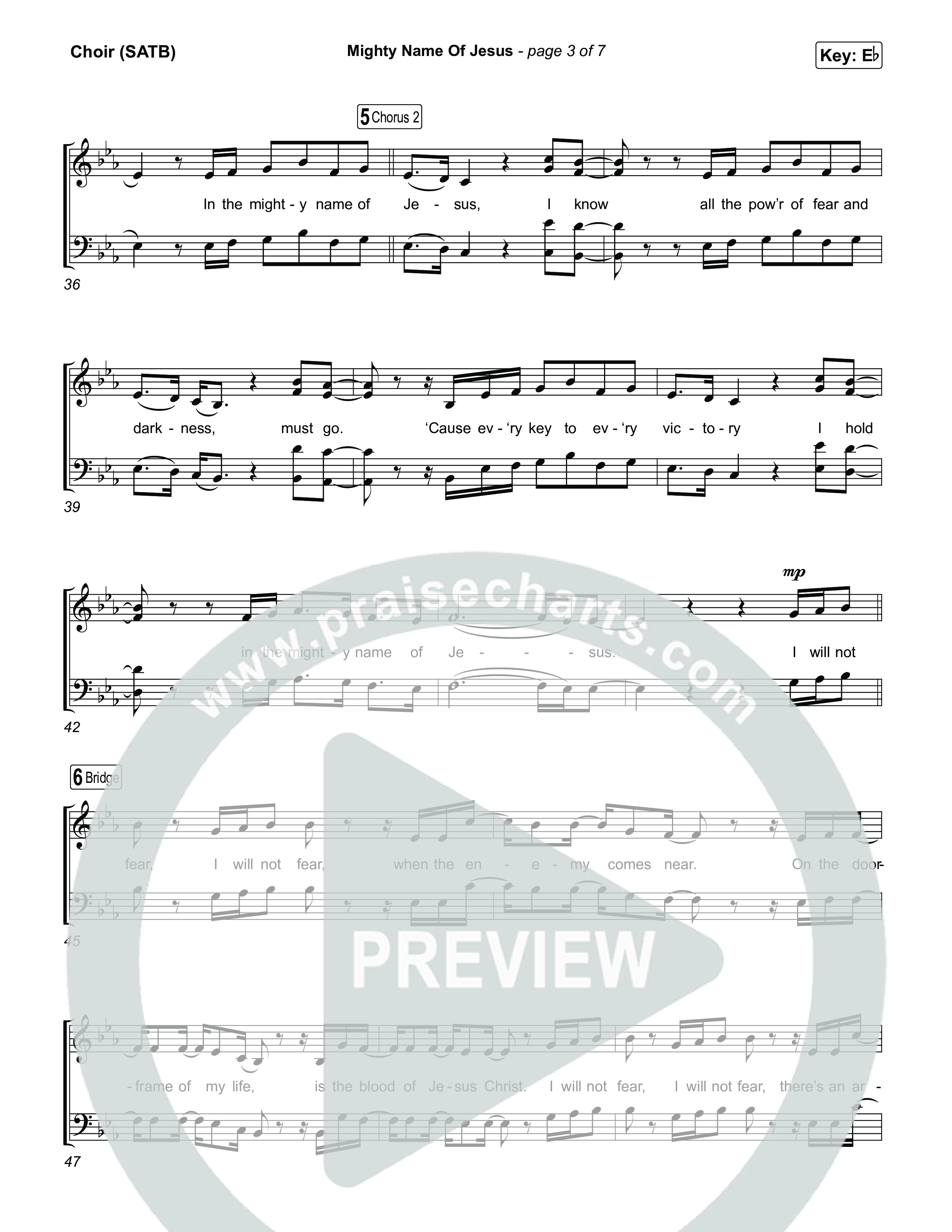 Mighty Name Of Jesus Choir Sheet (SATB) (The Belonging Co / Hope Darst)