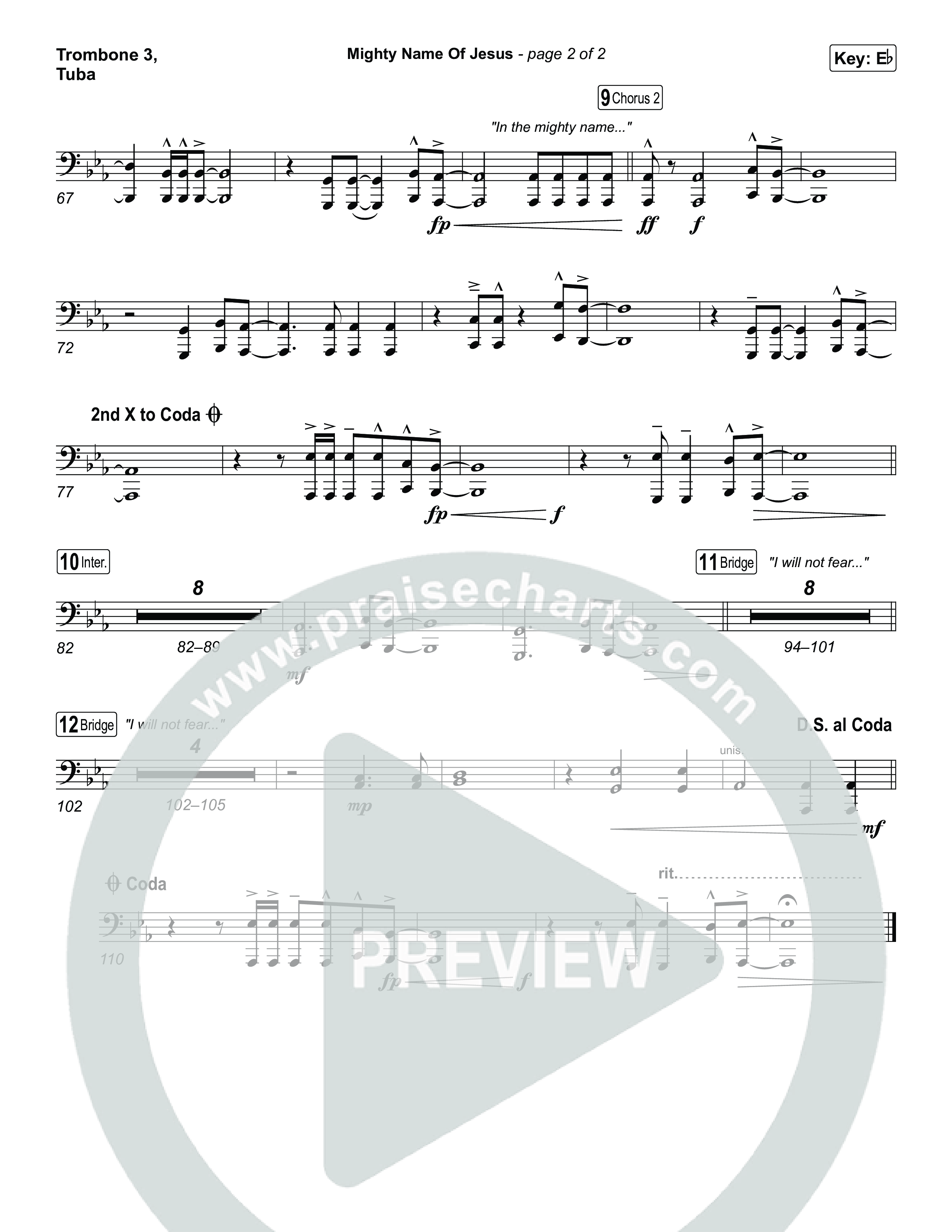 Mighty Name Of Jesus Trombone 3/Tuba (The Belonging Co / Hope Darst)