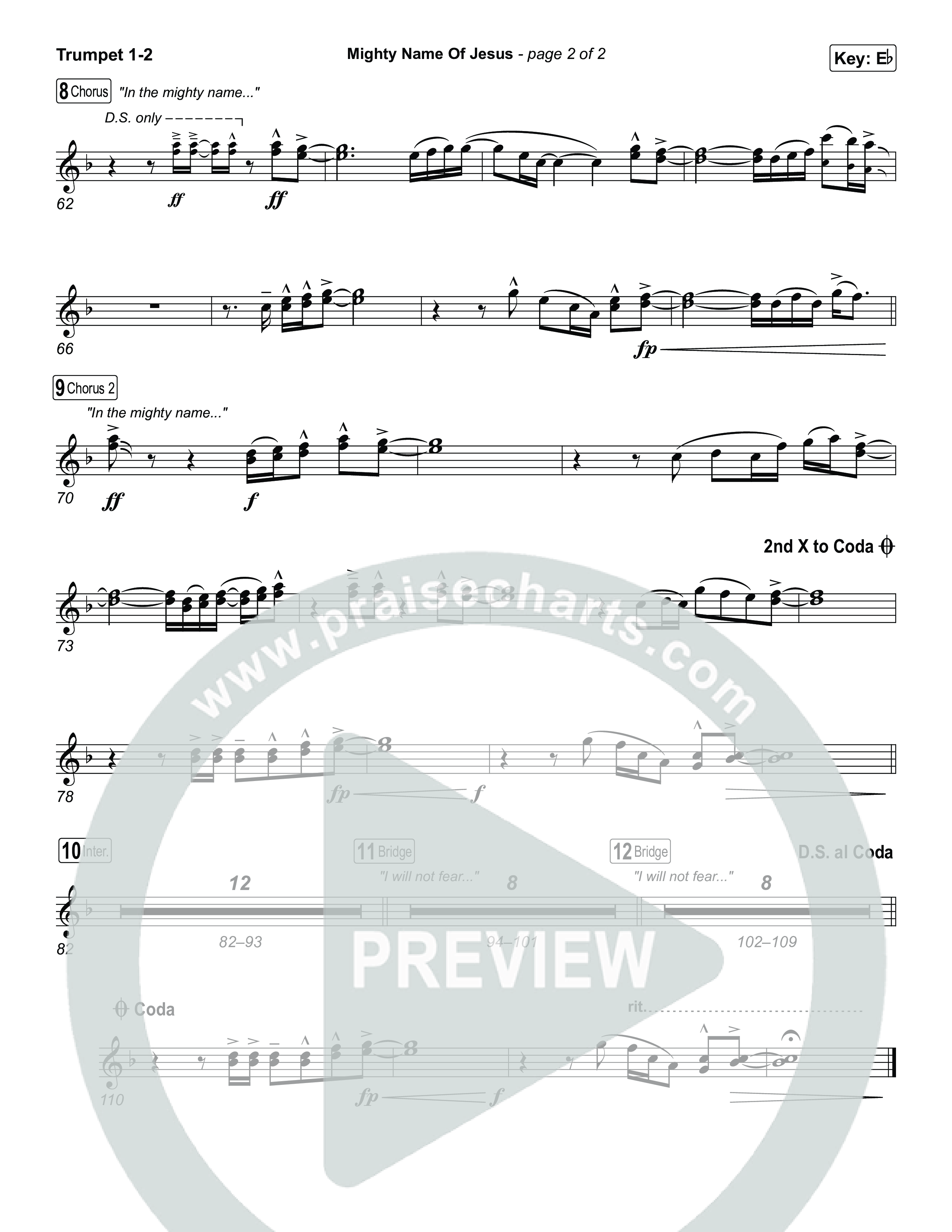 Mighty Name Of Jesus Trumpet 1,2 (The Belonging Co / Hope Darst)