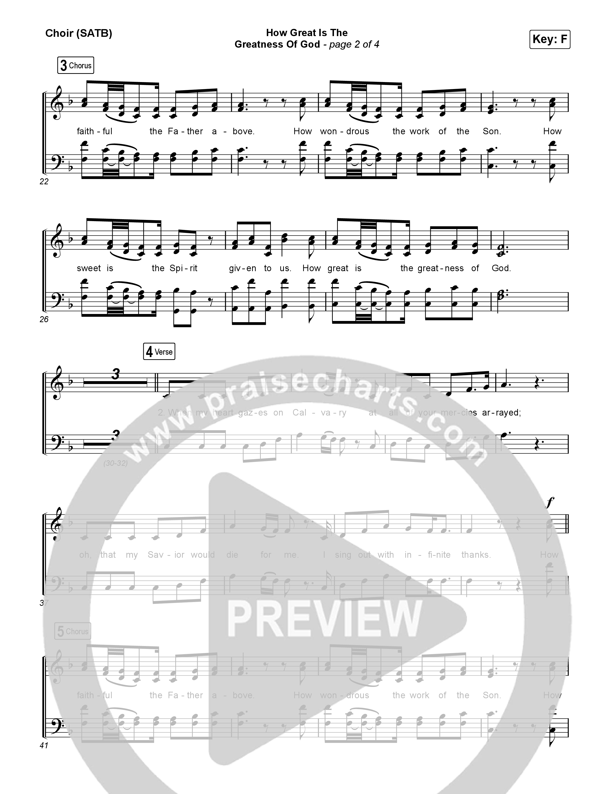 How Great Is The Greatness Of God (Live) Choir Sheet (SATB) (Keith & Kristyn Getty / Matt Boswell / Matt Papa / Bryan Fowler / Sing!)