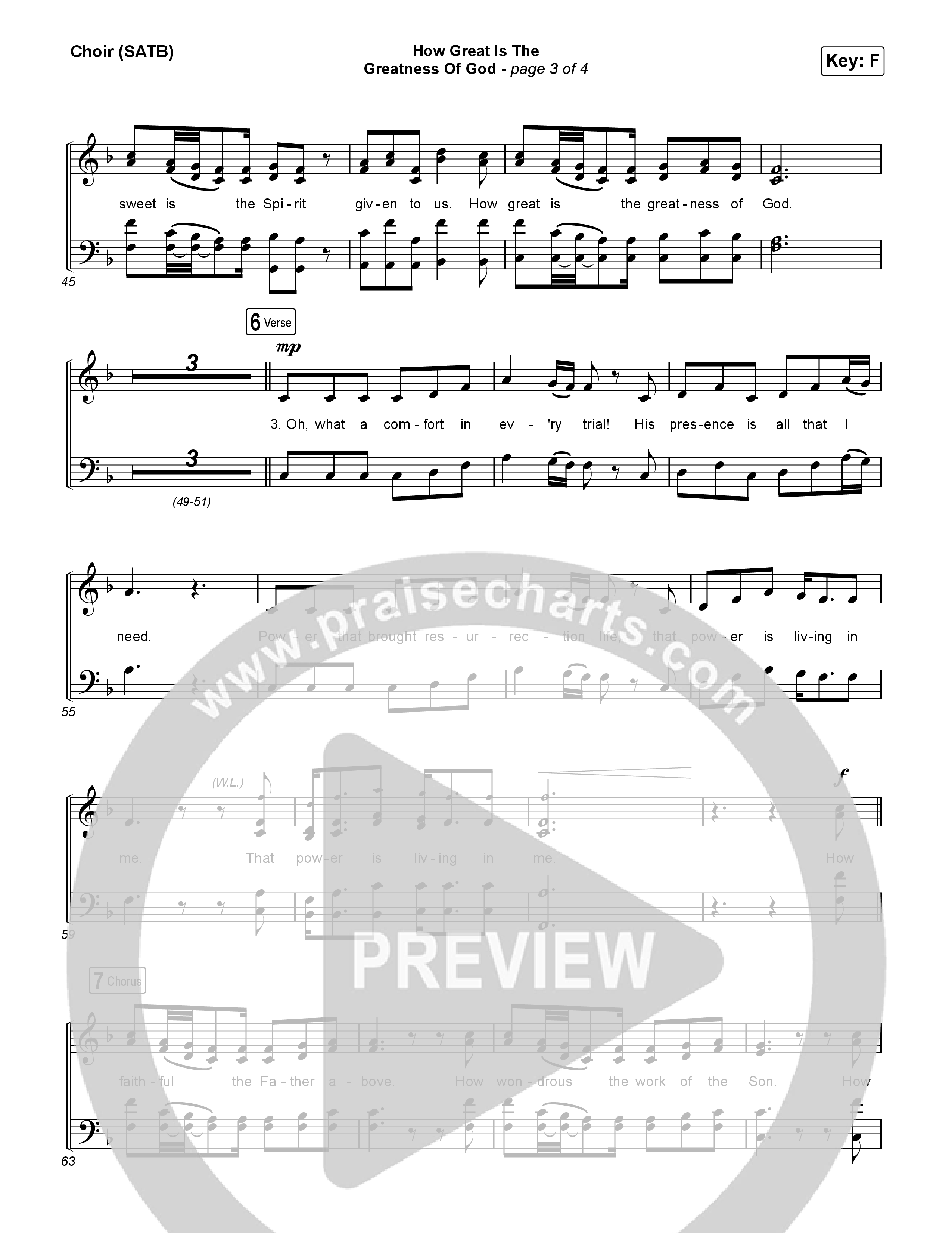 How Great Is The Greatness Of God (Live) Choir Sheet (SATB) (Keith & Kristyn Getty / Matt Boswell / Matt Papa / Bryan Fowler / Sing!)
