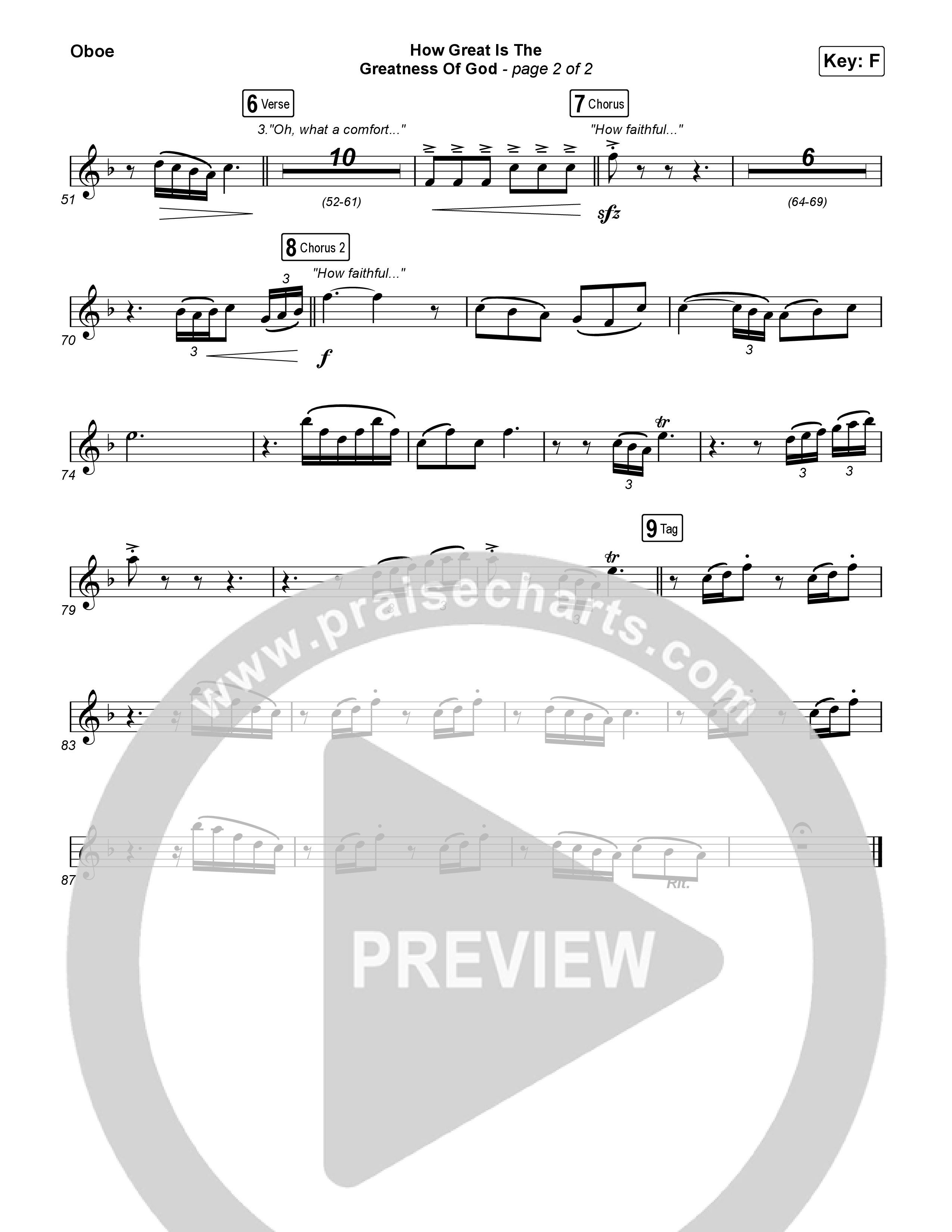 How Great Is The Greatness Of God (Live) Oboe (Keith & Kristyn Getty / Matt Boswell / Matt Papa / Bryan Fowler / Sing!)