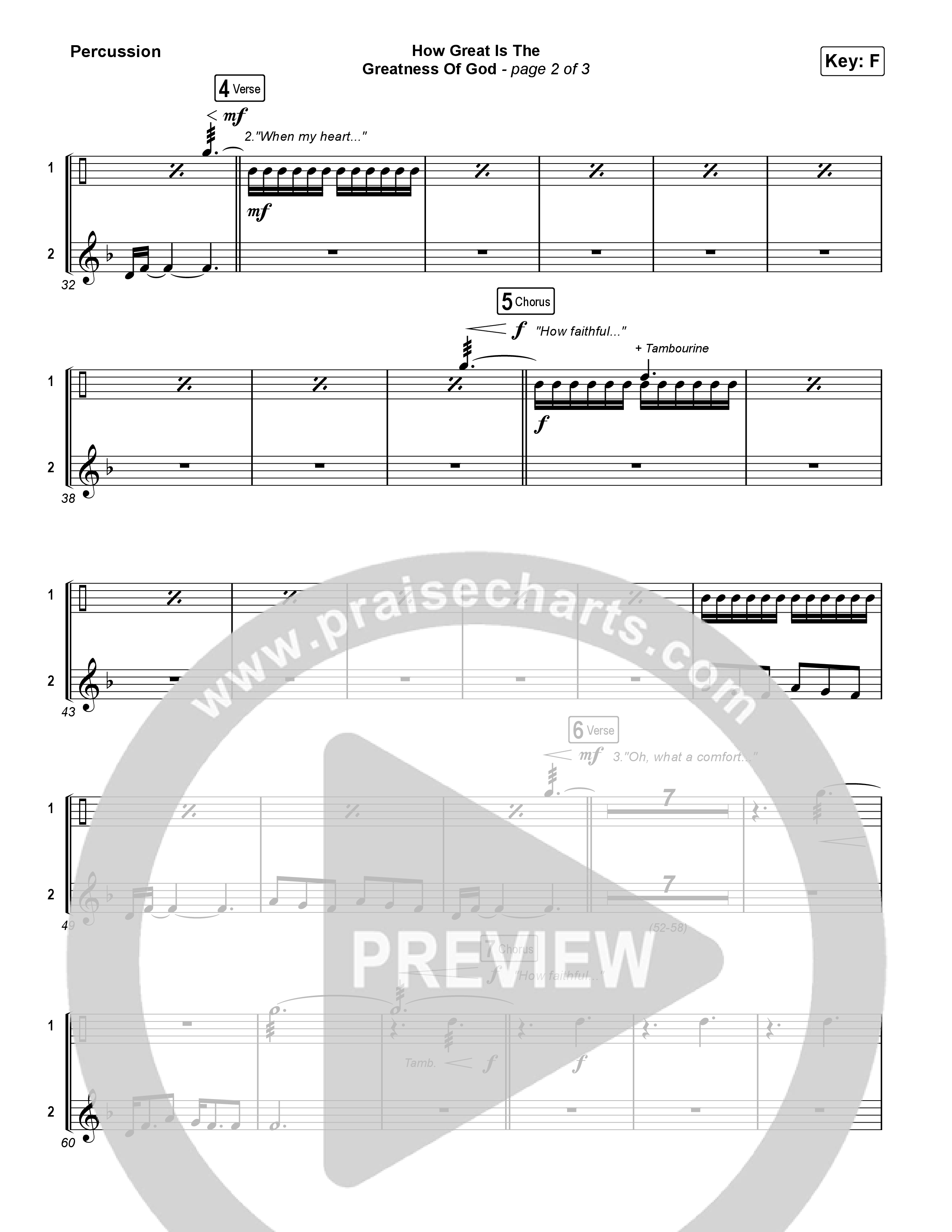 How Great Is The Greatness Of God (Live) Percussion (Keith & Kristyn Getty / Matt Boswell / Matt Papa / Bryan Fowler / Sing!)