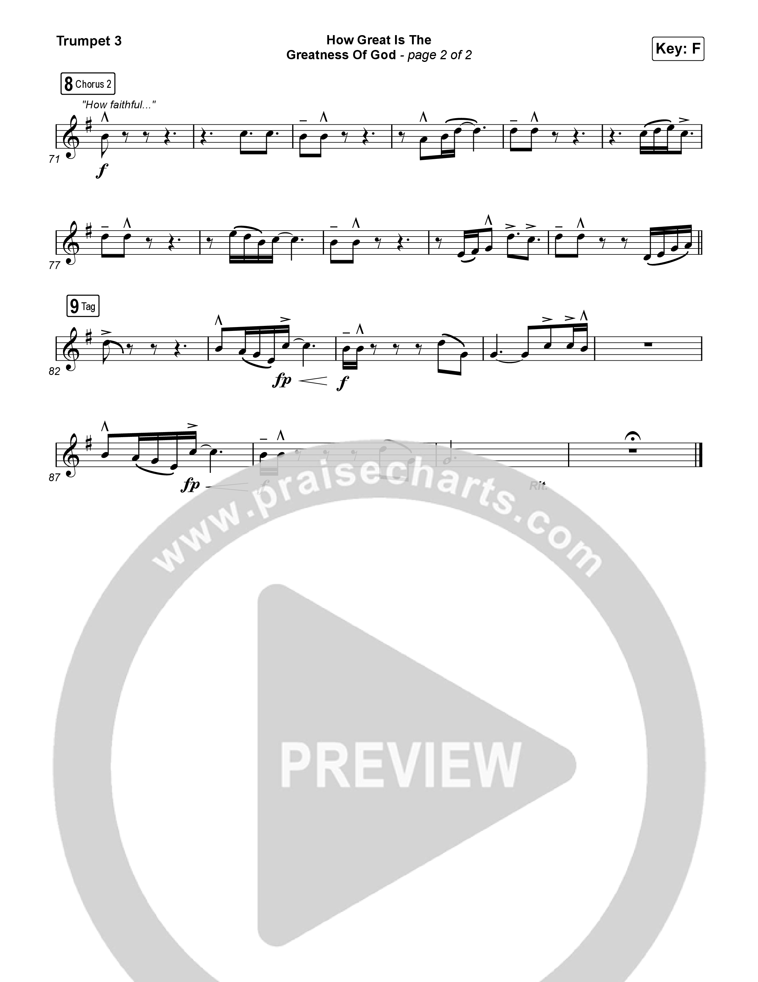 How Great Is The Greatness Of God (Live) Trumpet 3 (Keith & Kristyn Getty / Matt Boswell / Matt Papa / Bryan Fowler / Sing!)