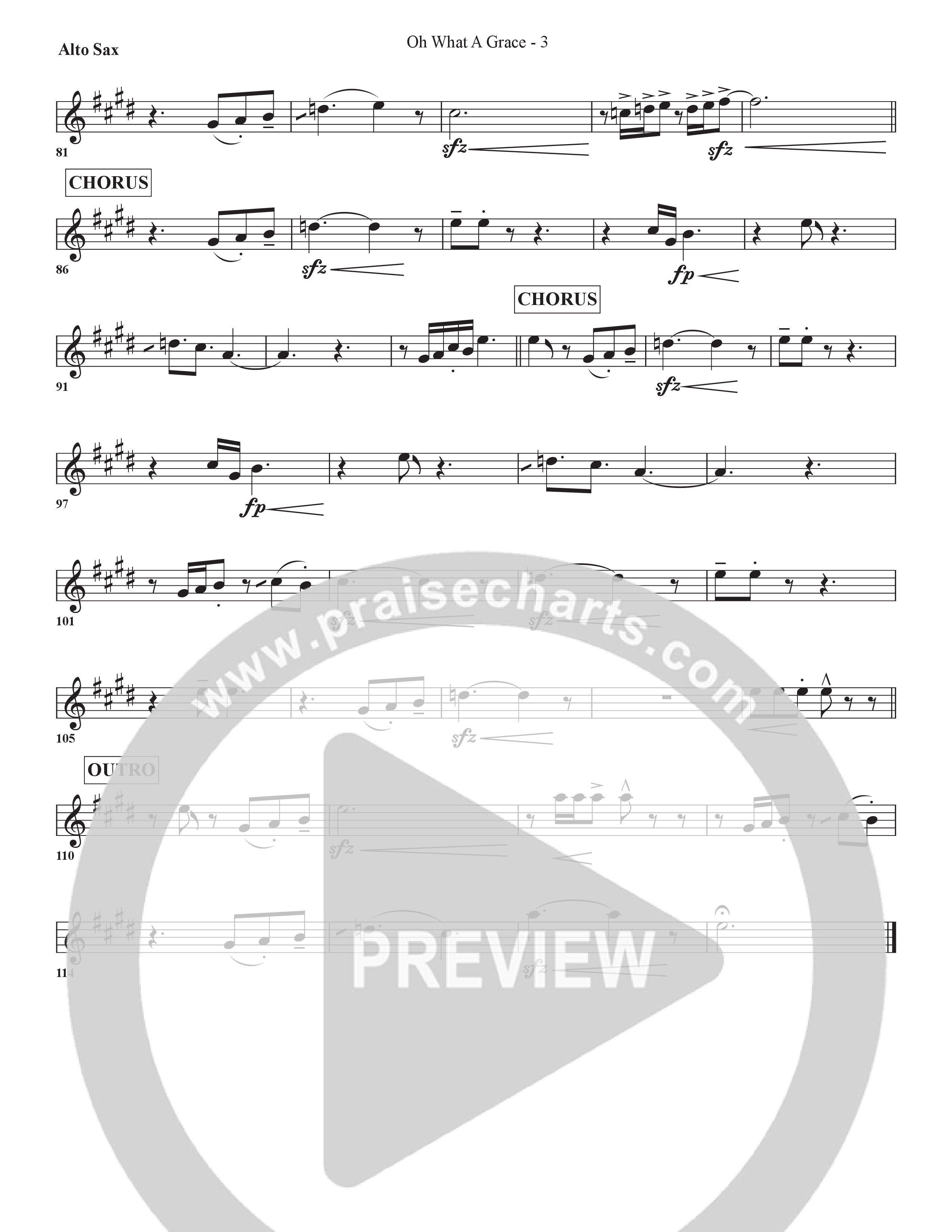 Oh What A Grace Alto Sax (Arr. BJ Davis / Bell Shoals Music)