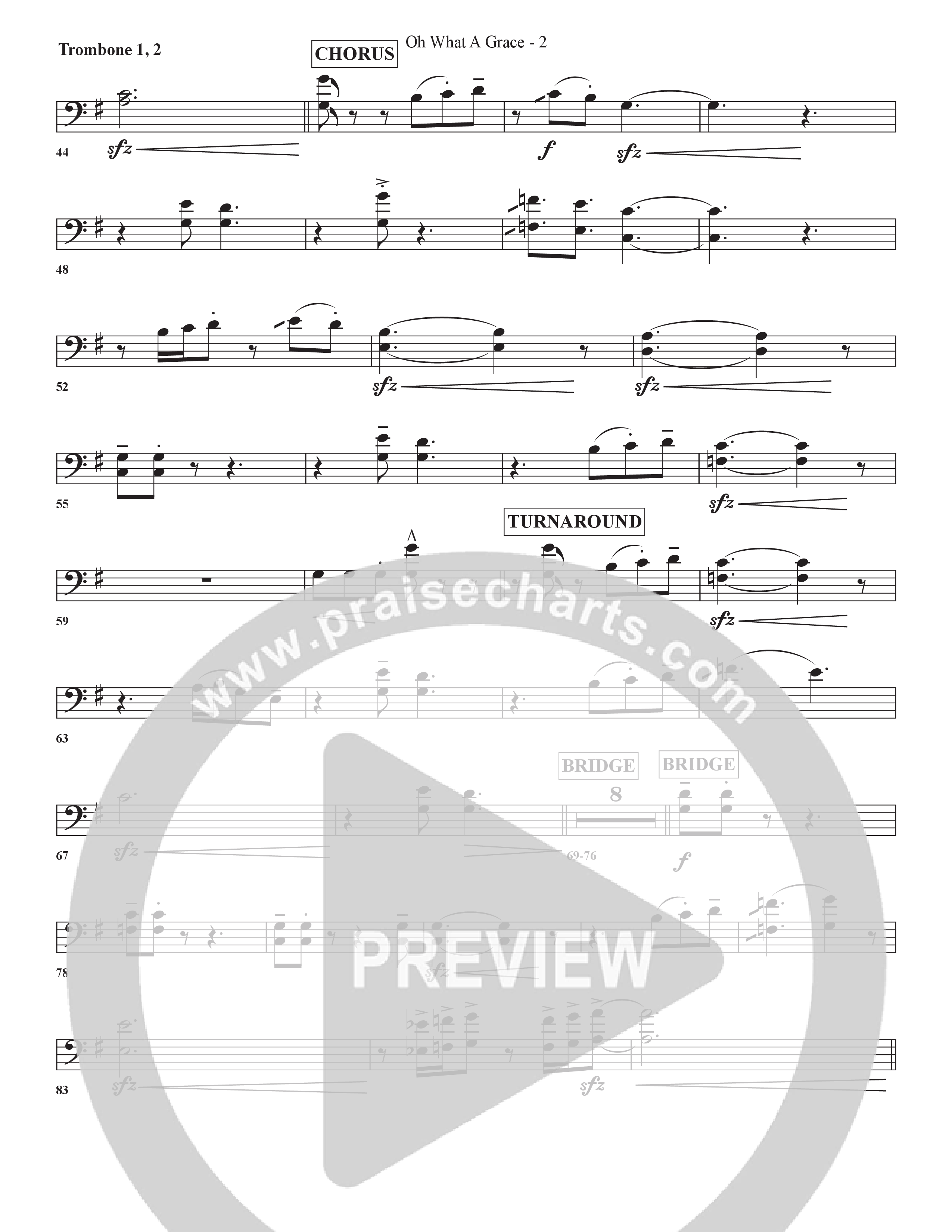 Oh What A Grace Trombone 1/2 (Arr. BJ Davis / Bell Shoals Music)