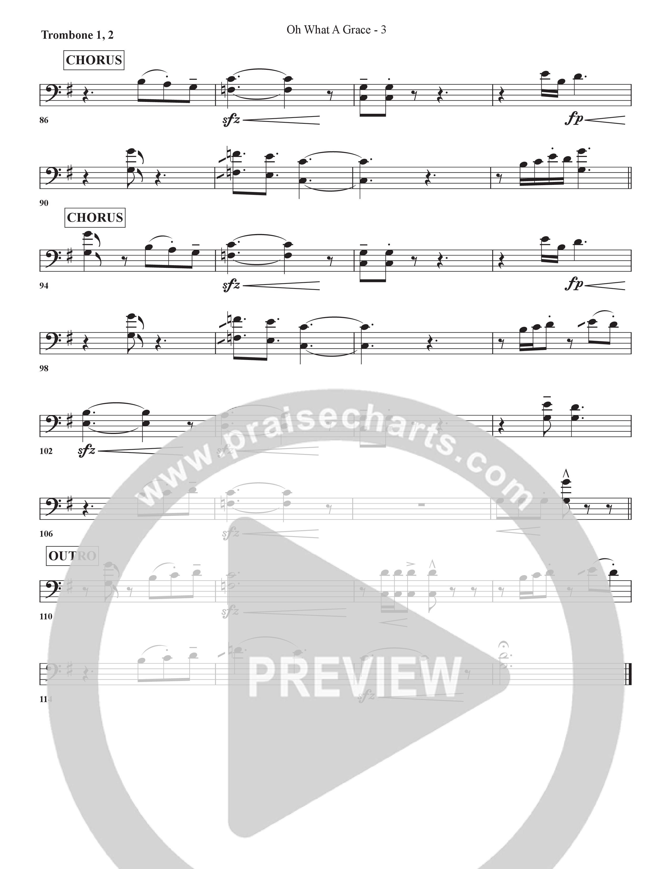 Oh What A Grace Trombone 1/2 (Arr. BJ Davis / Bell Shoals Music)