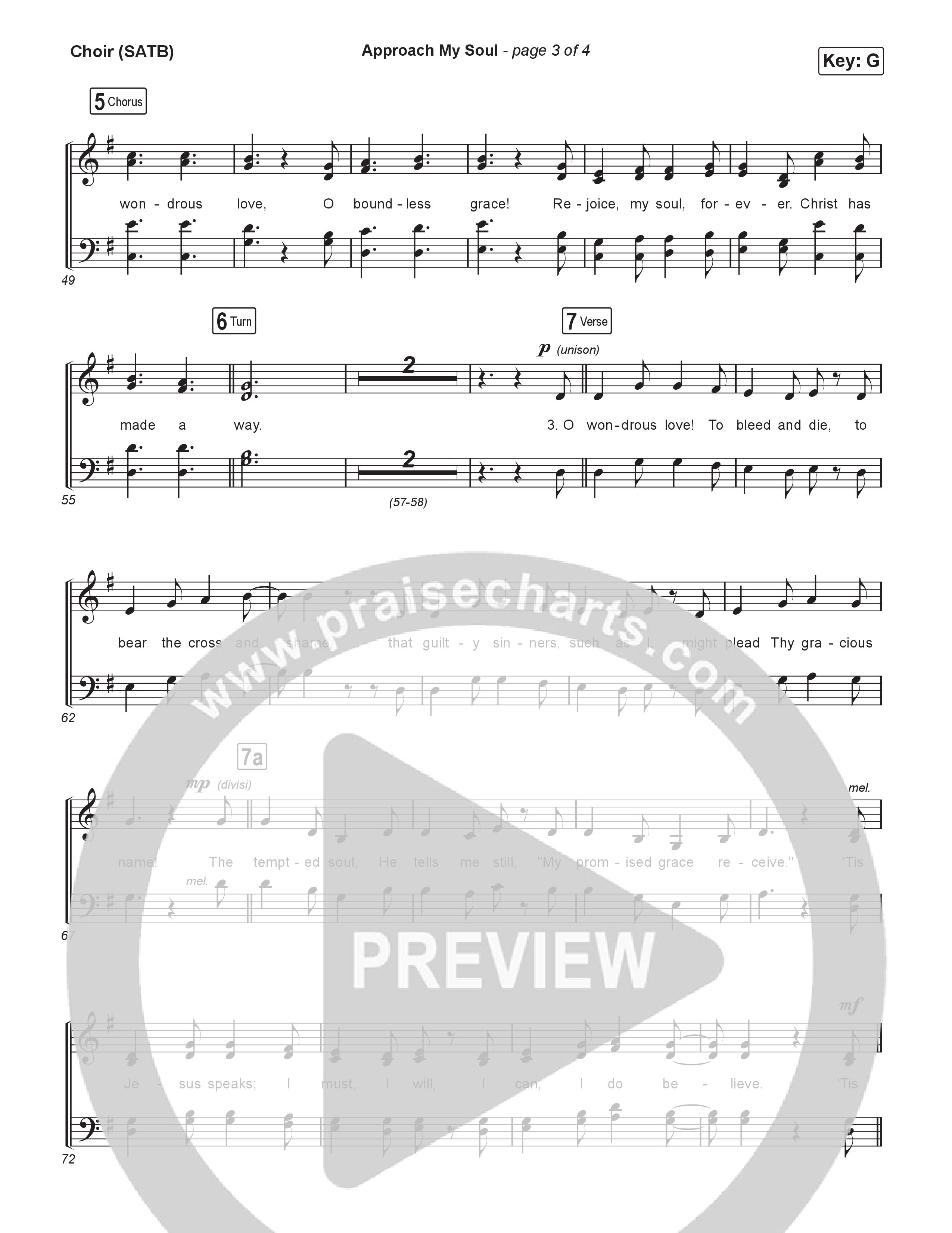 Approach My Soul Choir Sheet (SATB) (Keith & Kristyn Getty / Sing!)