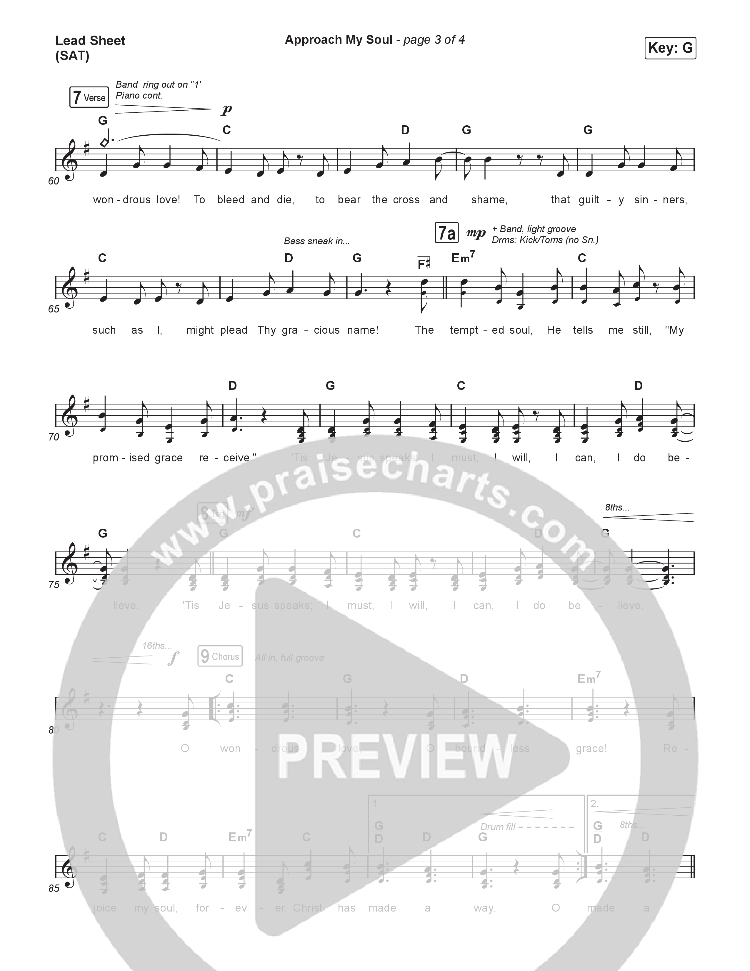 Approach My Soul Lead Sheet (SAT) (Keith & Kristyn Getty / Sing!)