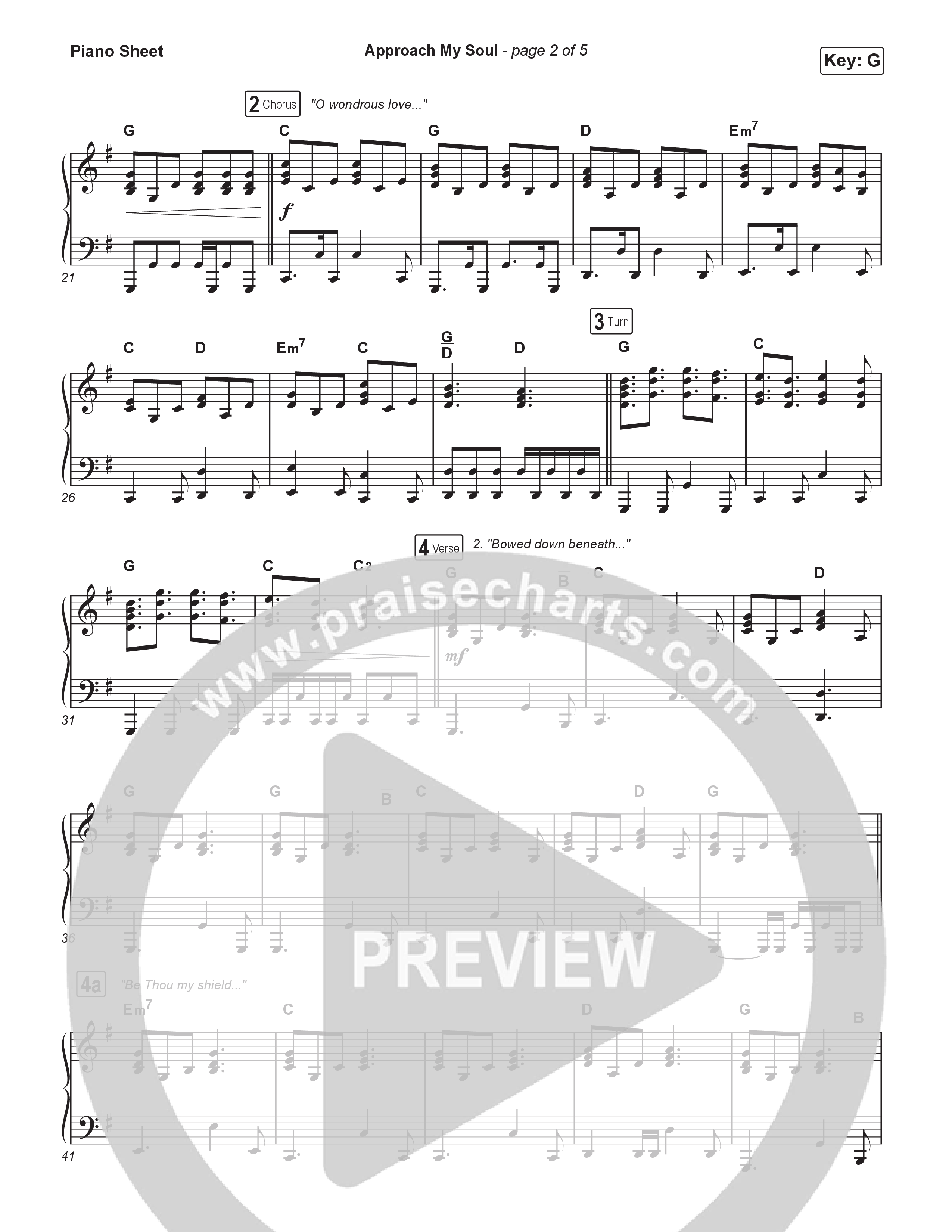 Approach My Soul Piano Sheet (Keith & Kristyn Getty / Sing!)