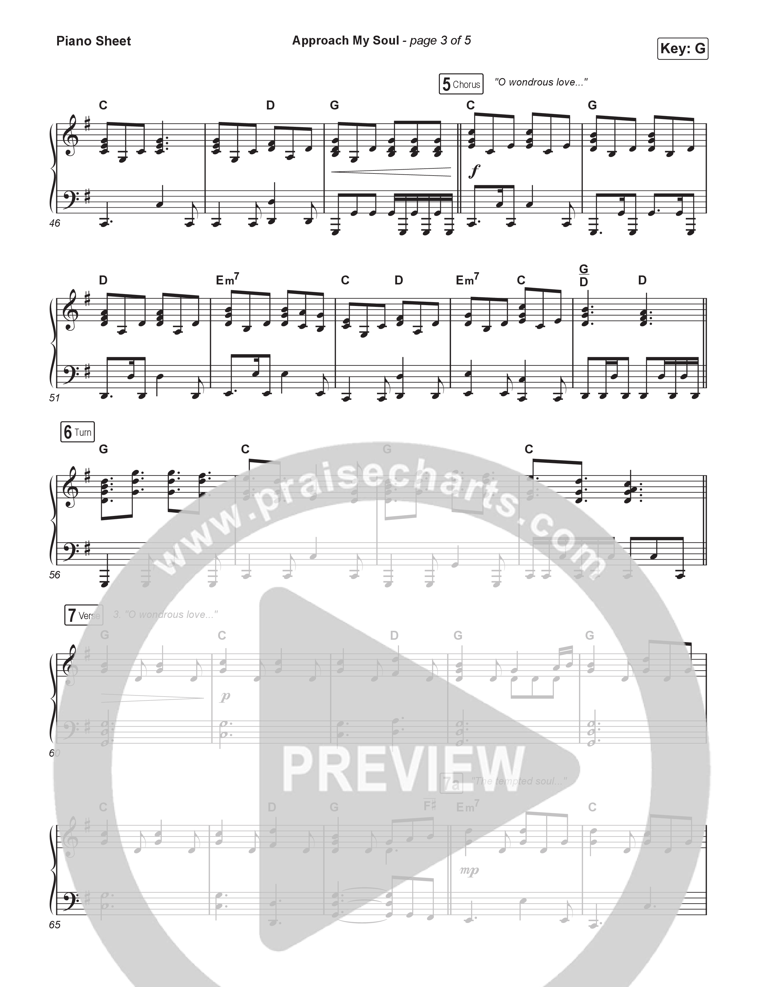 Approach My Soul Piano Sheet (Keith & Kristyn Getty / Sing!)