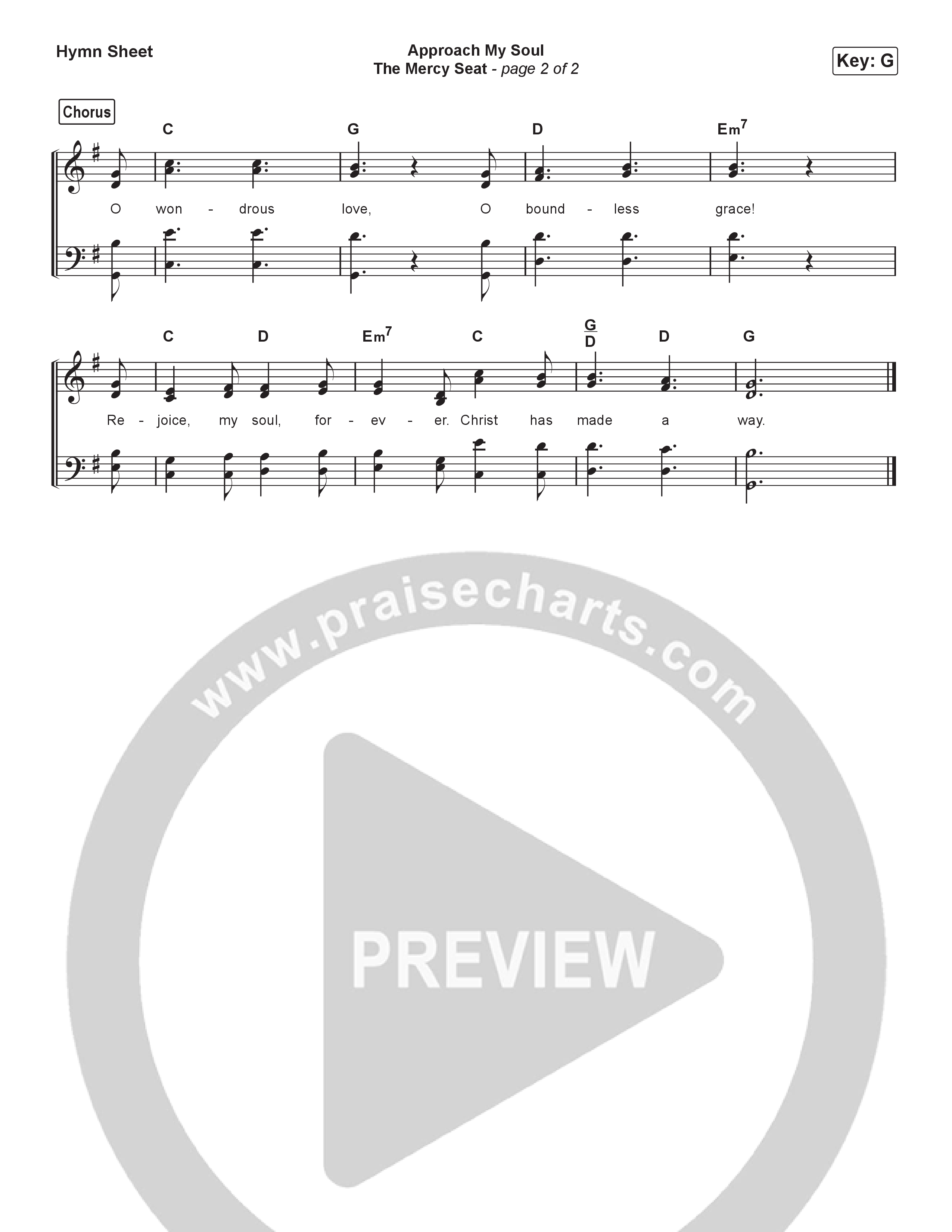 Approach My Soul Hymn Sheet (Keith & Kristyn Getty / Sing!)