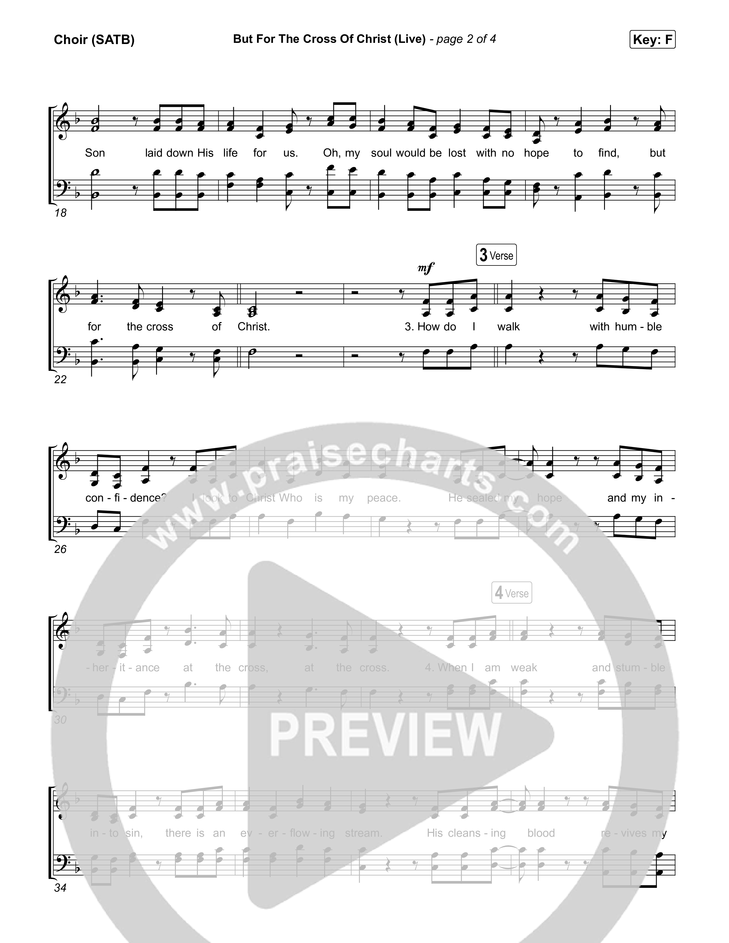 But For The Cross Of Christ Choir Sheet (SATB) (Keith & Kristyn Getty / Bryan Fowler / Sing!)