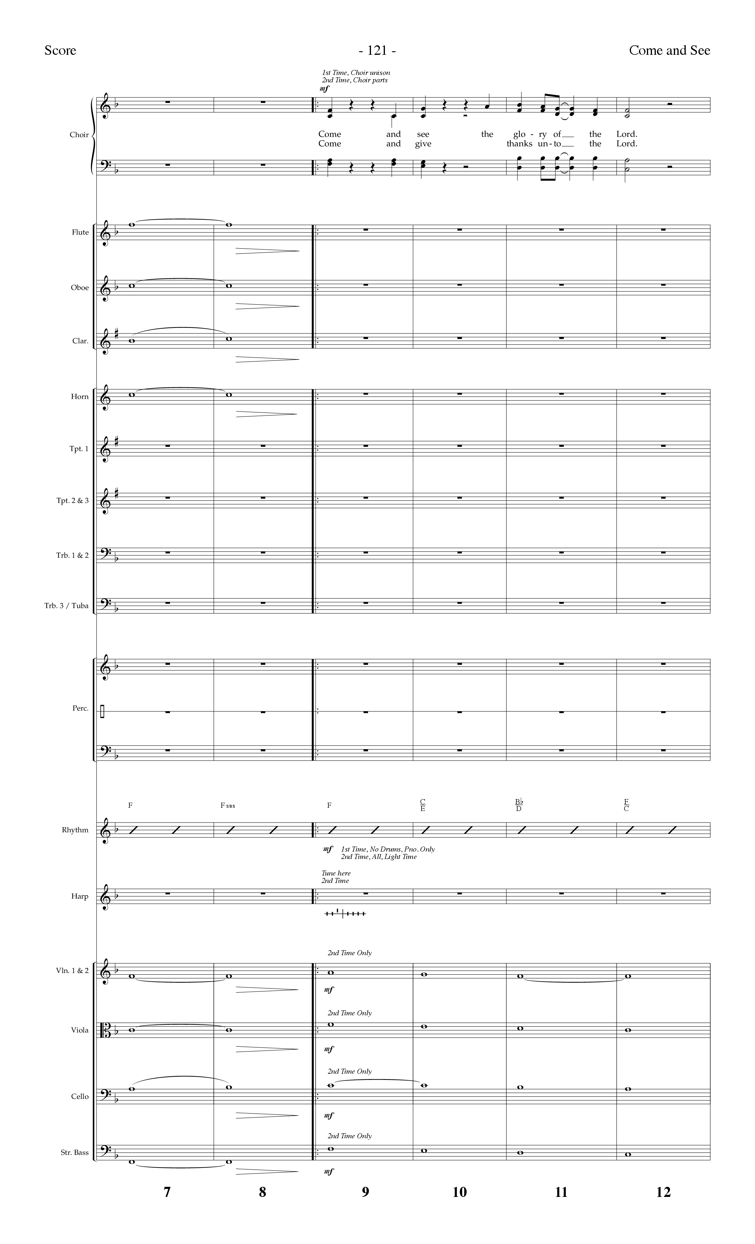 Come And See (with Finale: Christmas Angels) (Choral Anthem SATB) Conductor's Score (Lifeway Choral / Arr. Dennis Allen)