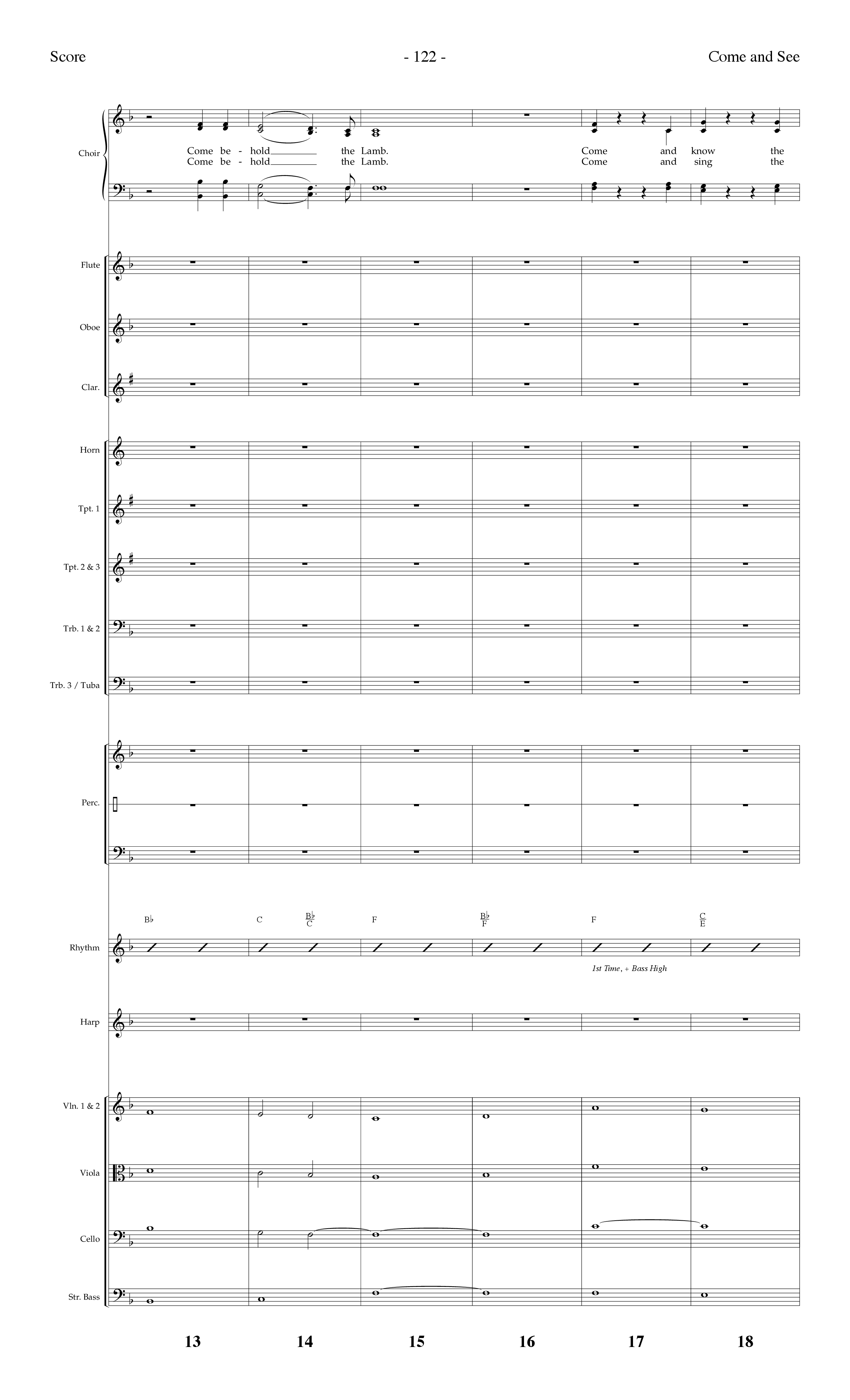 Come And See (with Finale: Christmas Angels) (Choral Anthem SATB) Conductor's Score (Lifeway Choral / Arr. Dennis Allen)