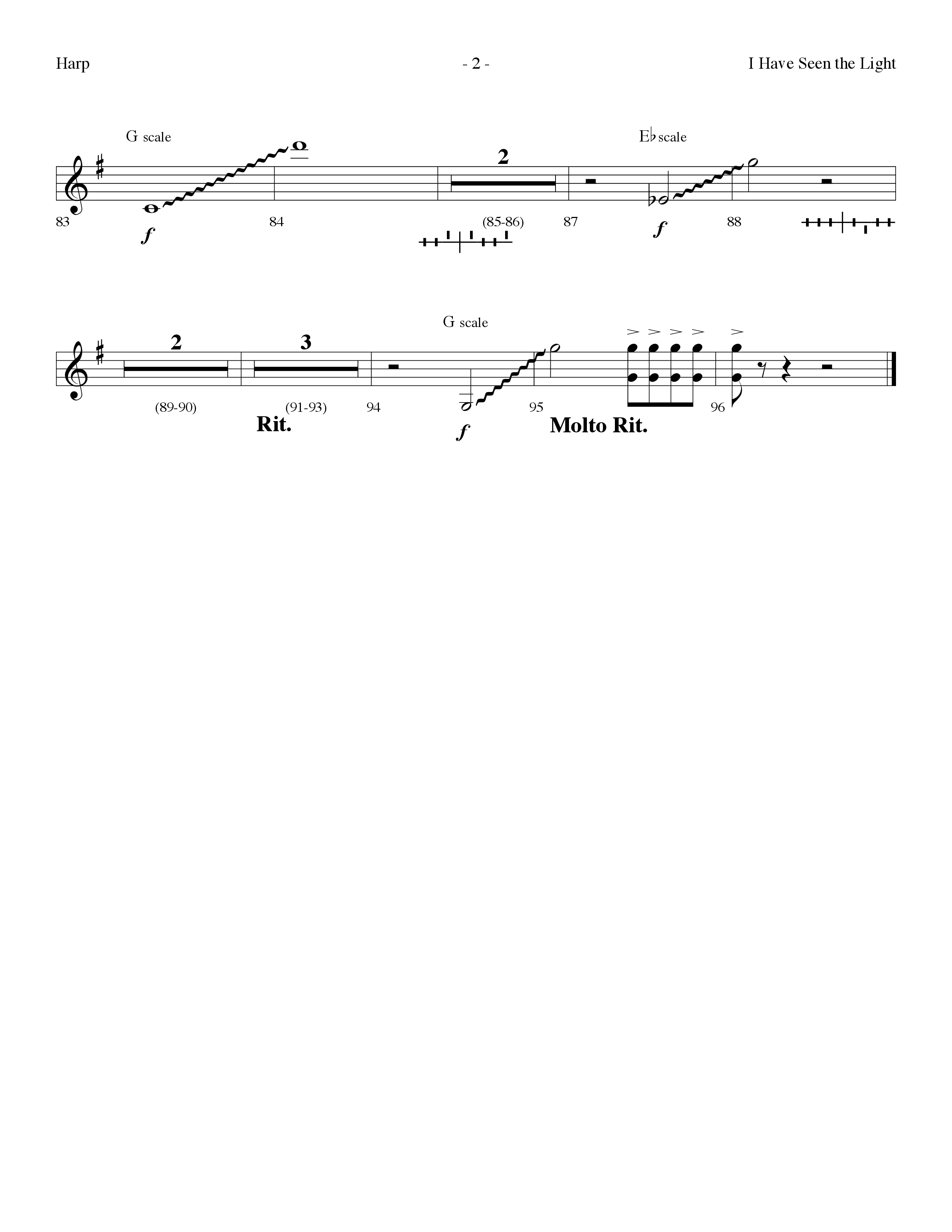 I Have Seen The Light (Choral Anthem SATB) Harp (Lifeway Choral / Arr. Dennis Allen)