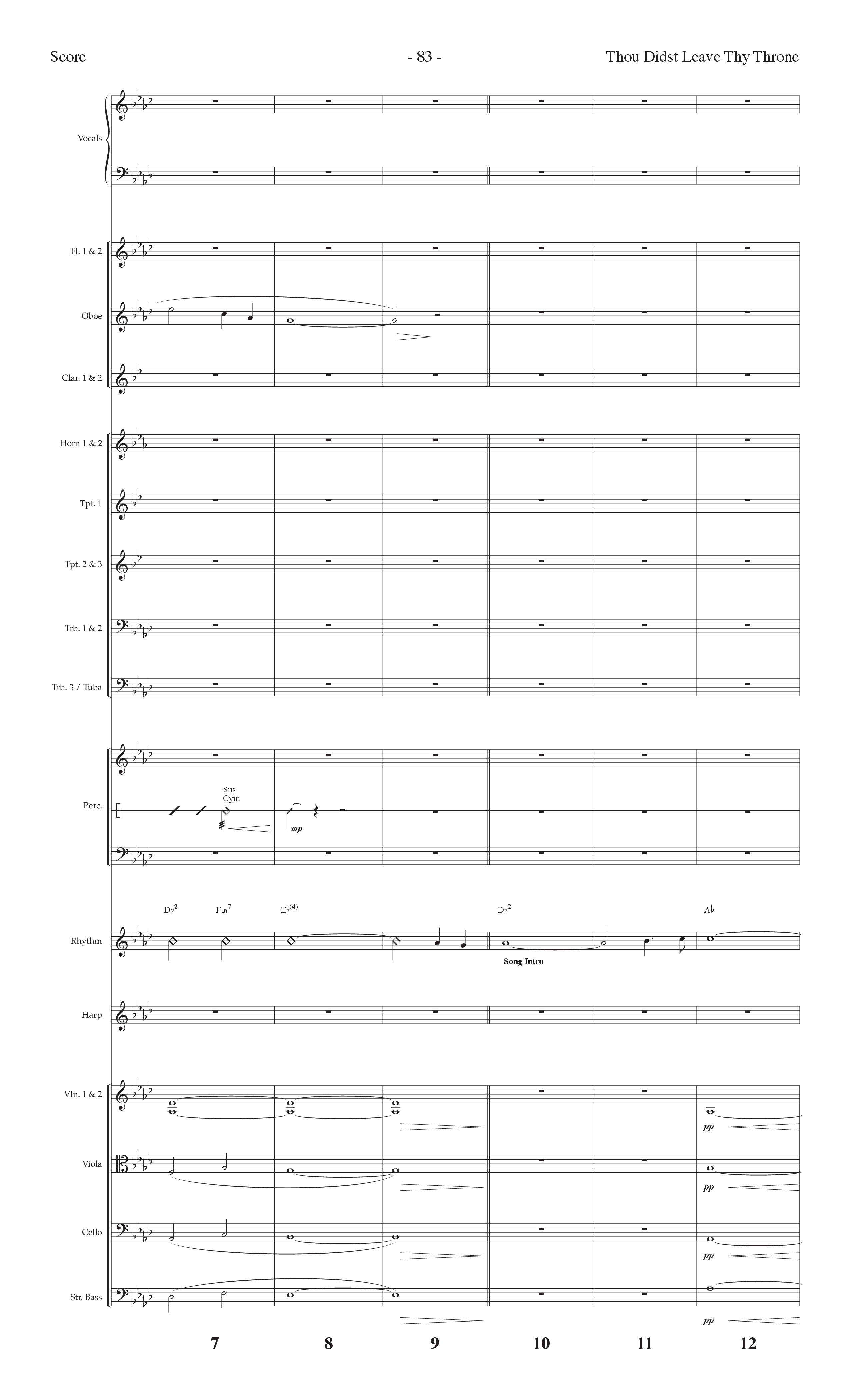 Thou Didst Leave Thy Throne (Forever Yours) (Choral Anthem SATB) Orchestration (Lifeway Choral / Arr. Cliff Duren)