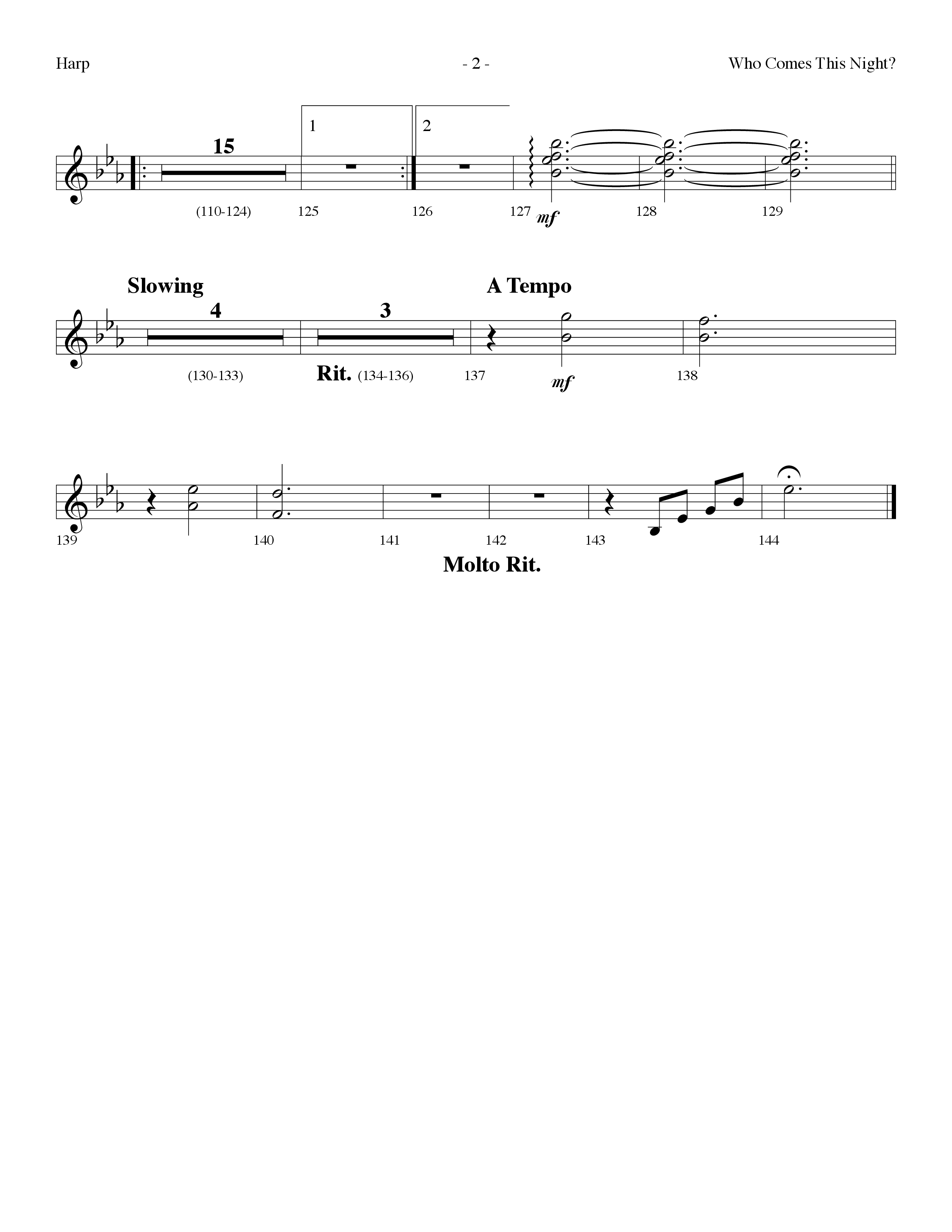 Who Comes This Night (Choral Anthem SATB) Harp (Lifeway Choral / Arr. Dennis Allen)