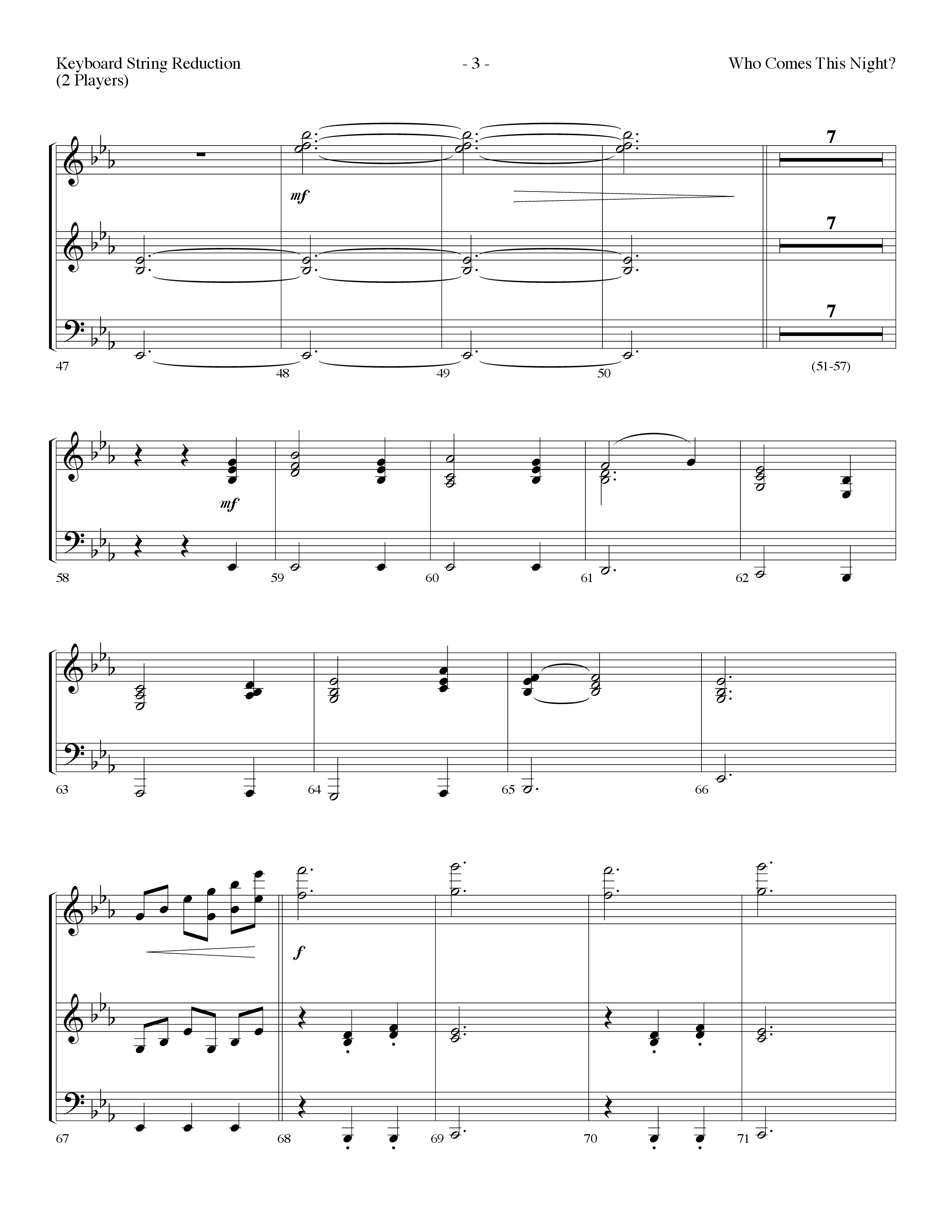 Who Comes This Night (Choral Anthem SATB) String Reduction (Lifeway Choral / Arr. Dennis Allen)