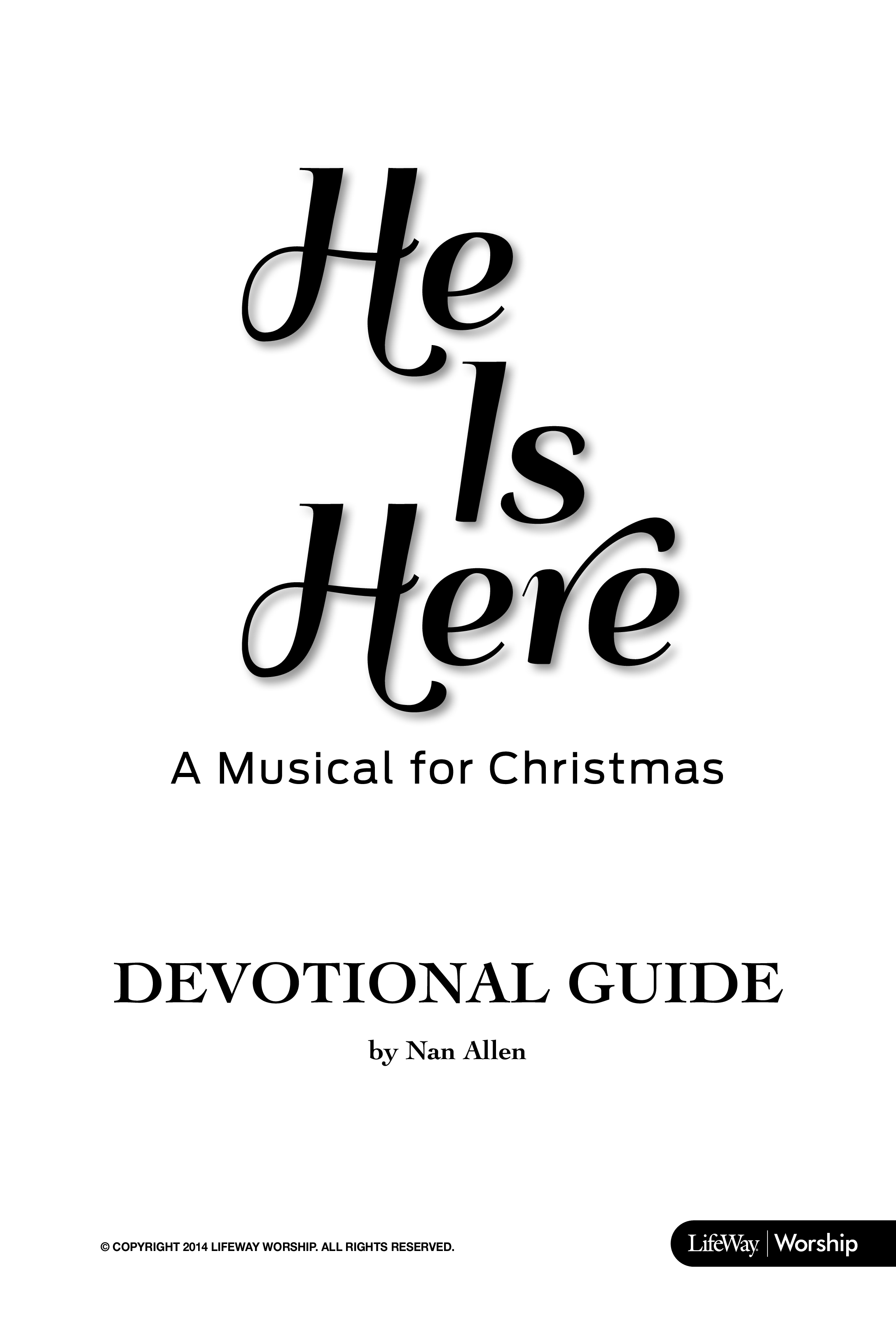 He Is Here (8 Song Choral Collection) Song 10 (Piano SATB) (Lifeway Choral / Arr. Dennis Allen)