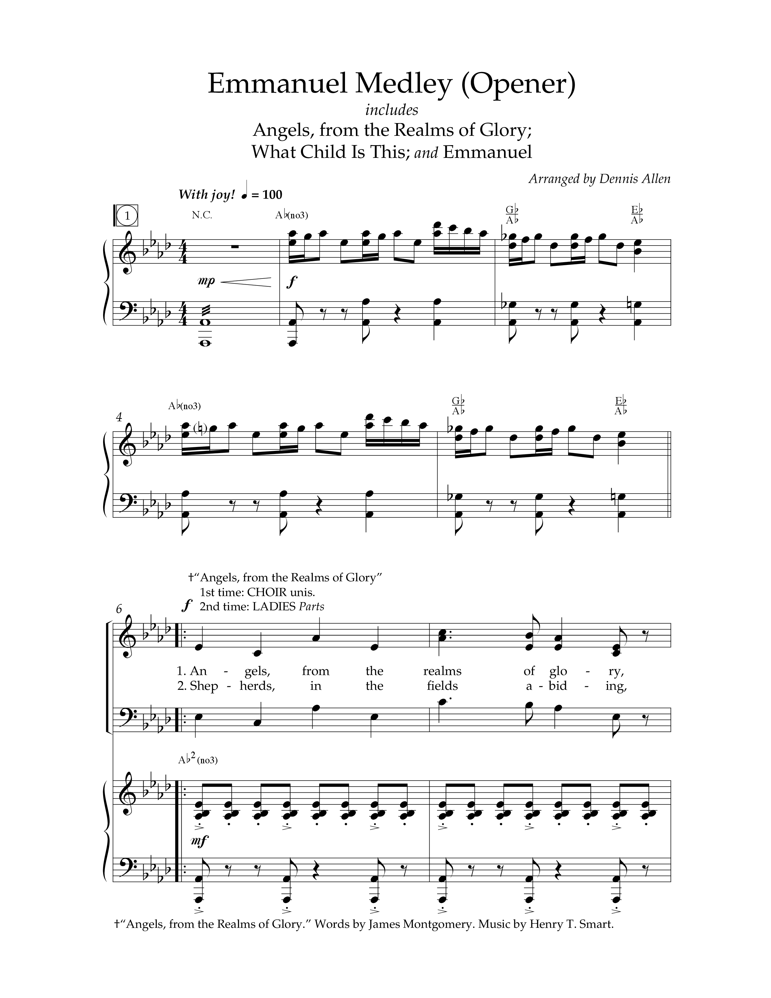 He Is Here (8 Song Choral Collection) Song 1 (Piano SATB) (Lifeway Choral / Arr. Dennis Allen)
