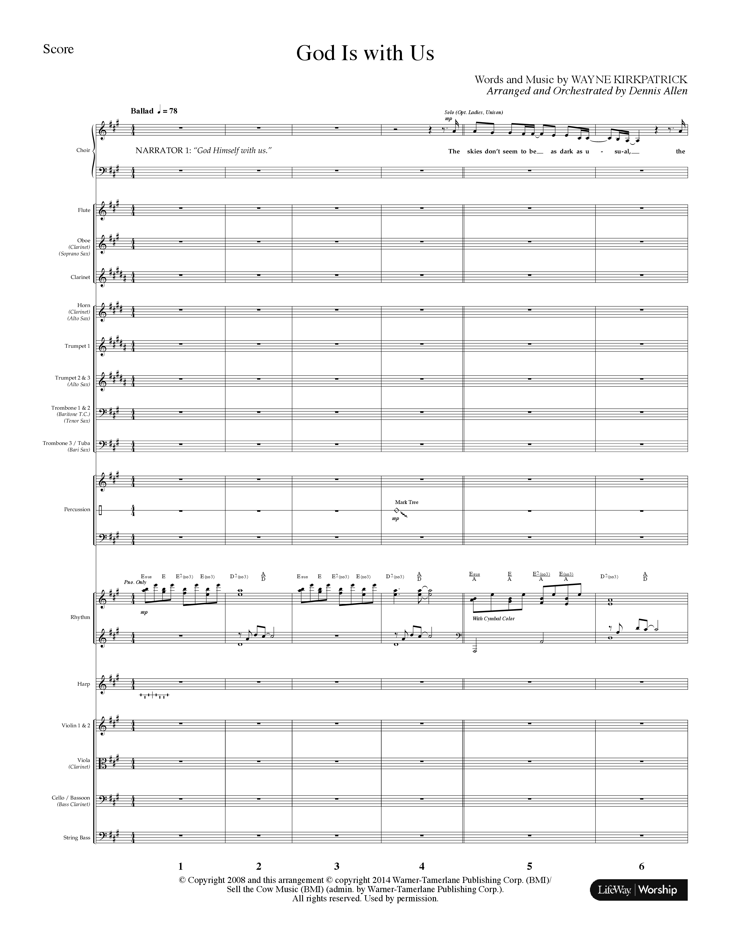 He Is Here (8 Song Choral Collection) Song 7 (Orchestration) (Lifeway Choral / Arr. Dennis Allen)