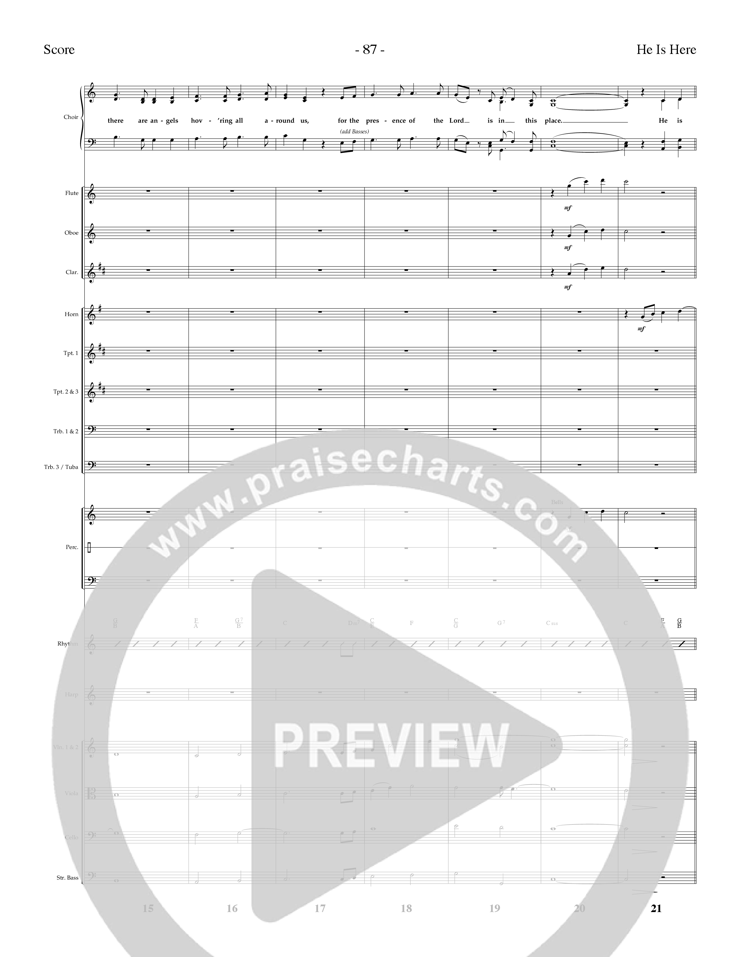 He Is Here (8 Song Choral Collection) Song 8 (Orchestration) (Lifeway Choral / Arr. Dennis Allen)