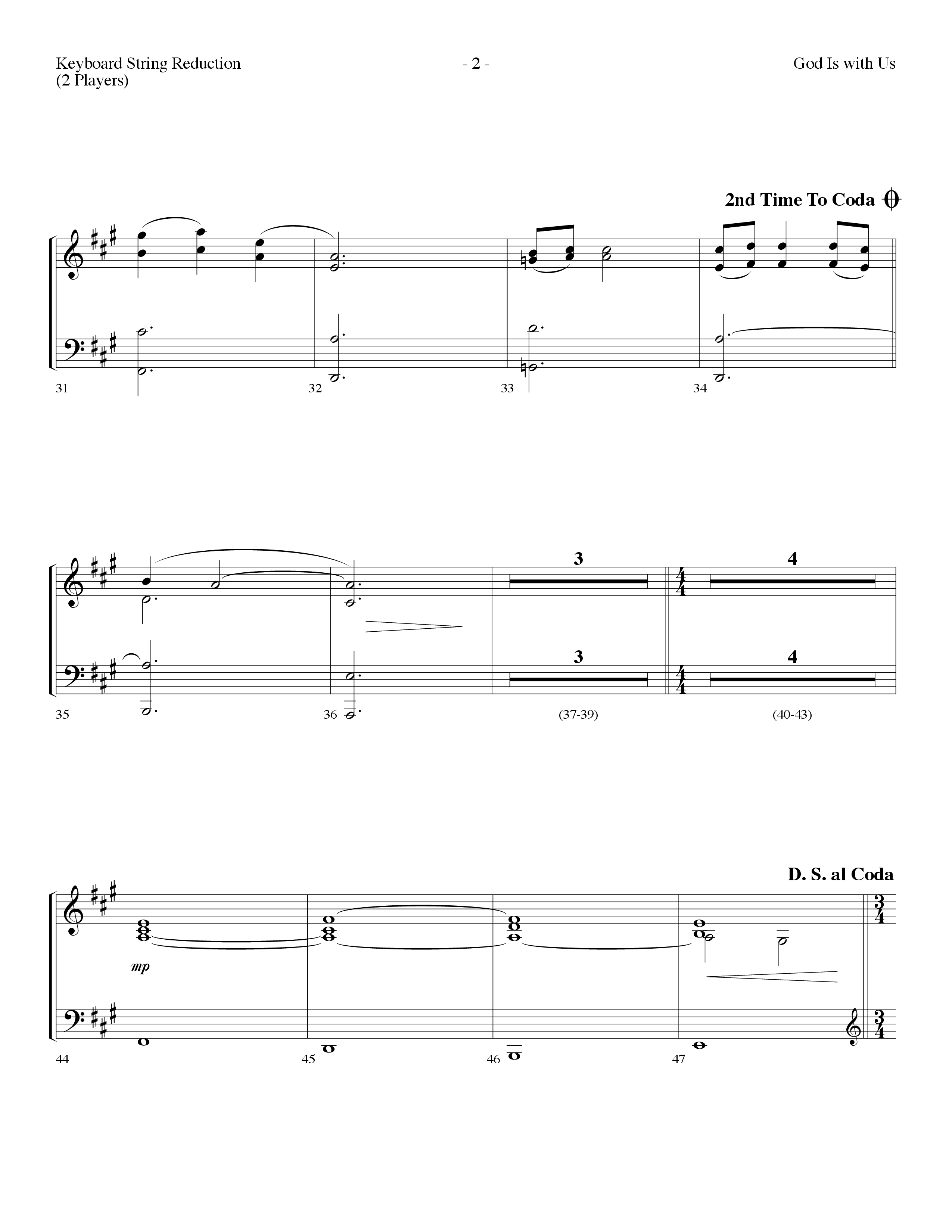 God Is With Us (Choral Anthem SATB) String Reduction (Lifeway Choral / Arr. Dennis Allen)