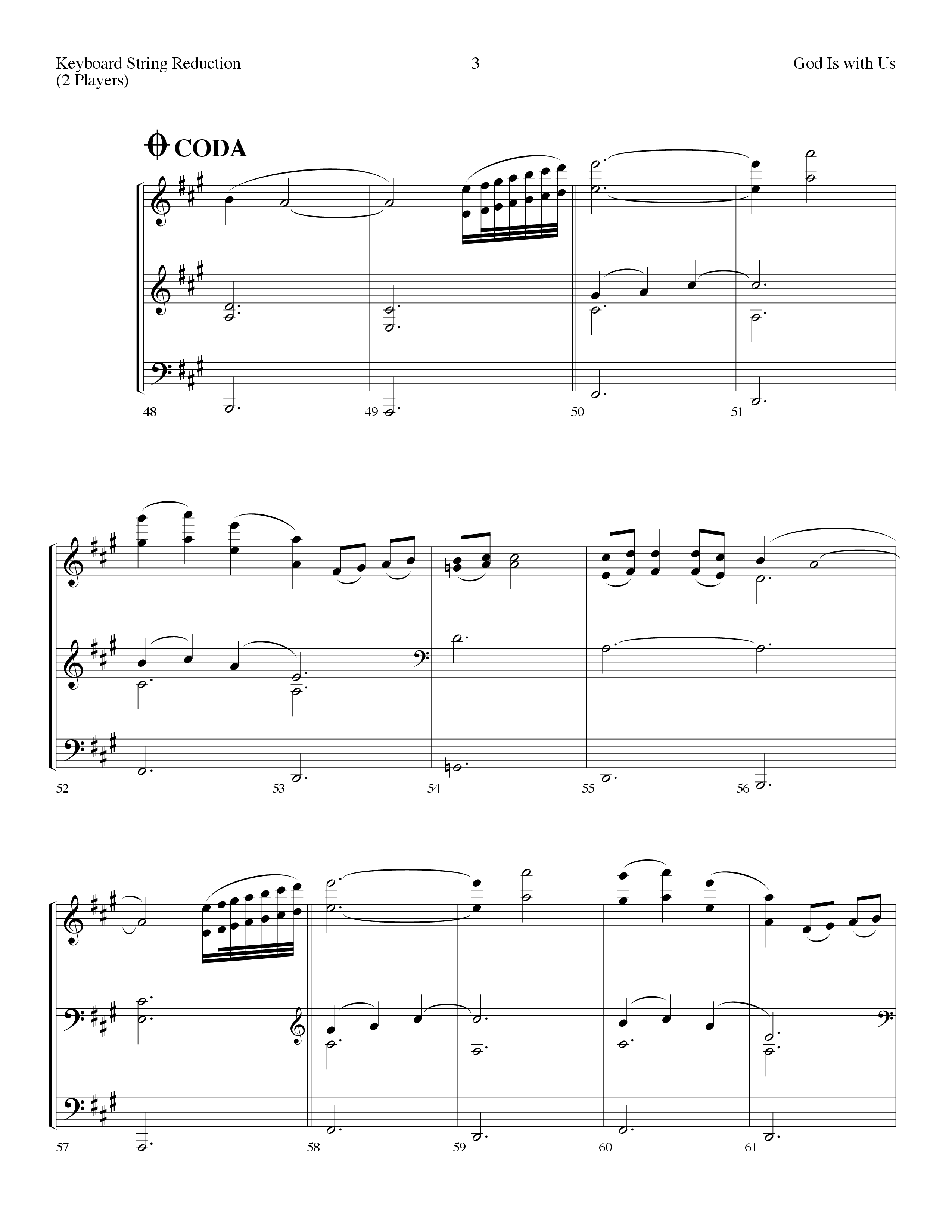 God Is With Us (Choral Anthem SATB) String Reduction (Lifeway Choral / Arr. Dennis Allen)