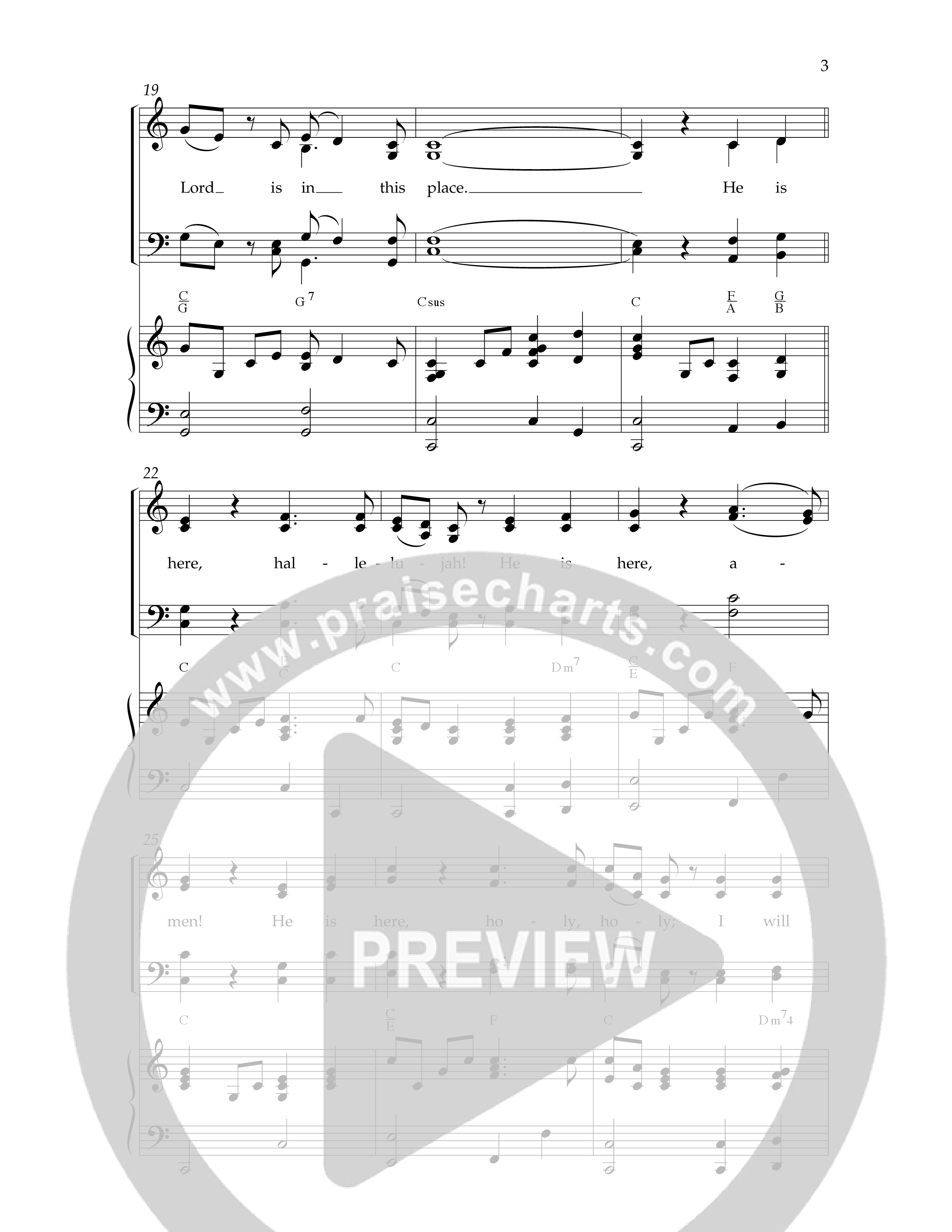 He Is Here (Choral Anthem SATB) Anthem (SATB/Piano) (Lifeway Worship / Arr. Dennis Allen)