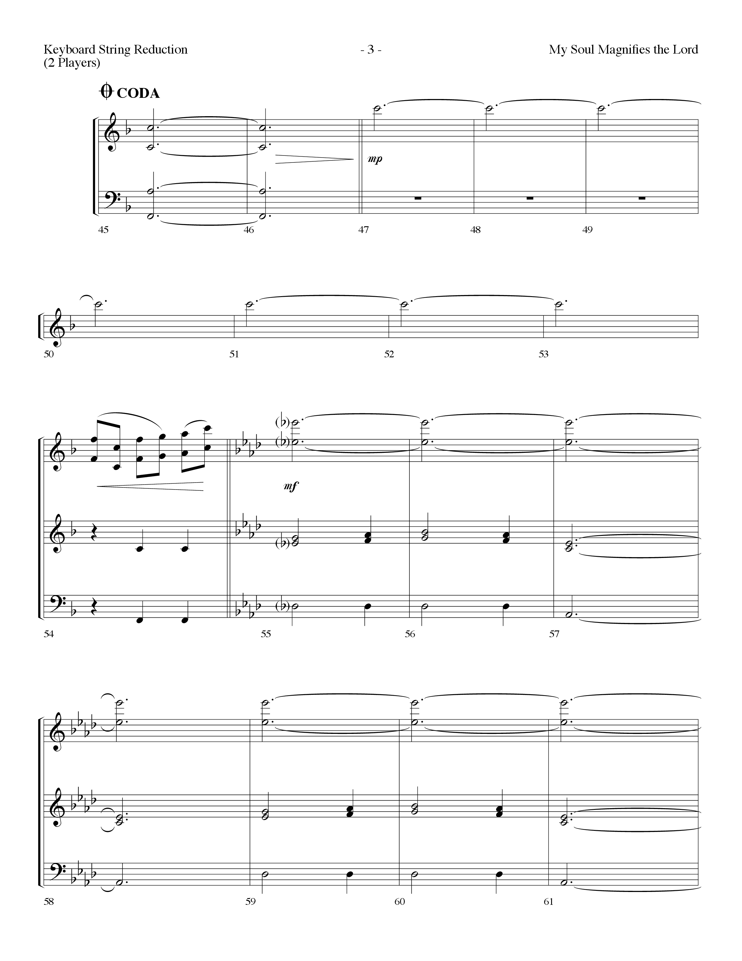 My Soul Magnifies The Lord (Choral Anthem SATB) String Reduction (Lifeway Choral / Arr. Dennis Allen)