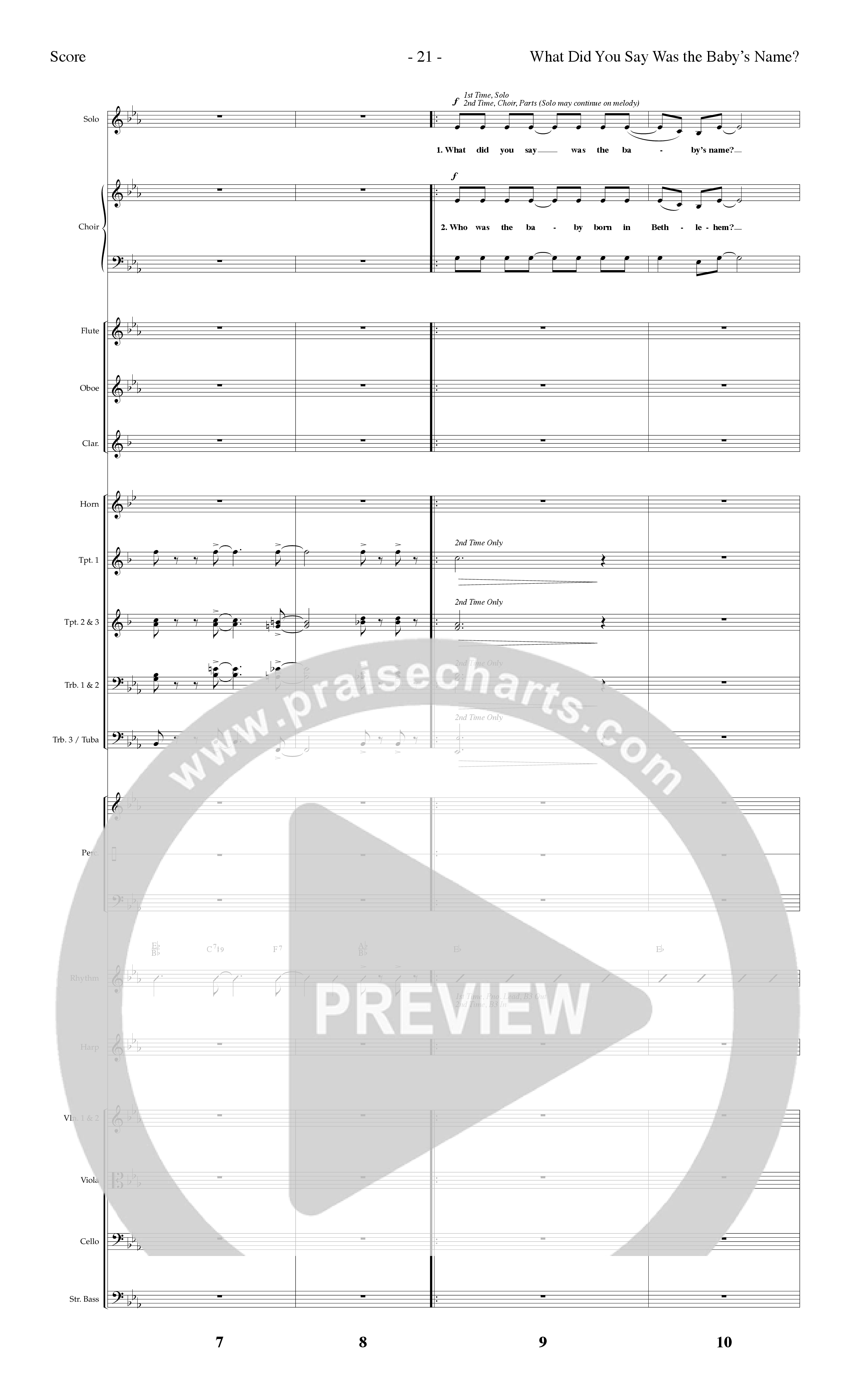 His Name Is Jesus (10 Song Choral Collection) Song 2 (Orchestration) (Lifeway Choral / Arr. Dennis Allen)