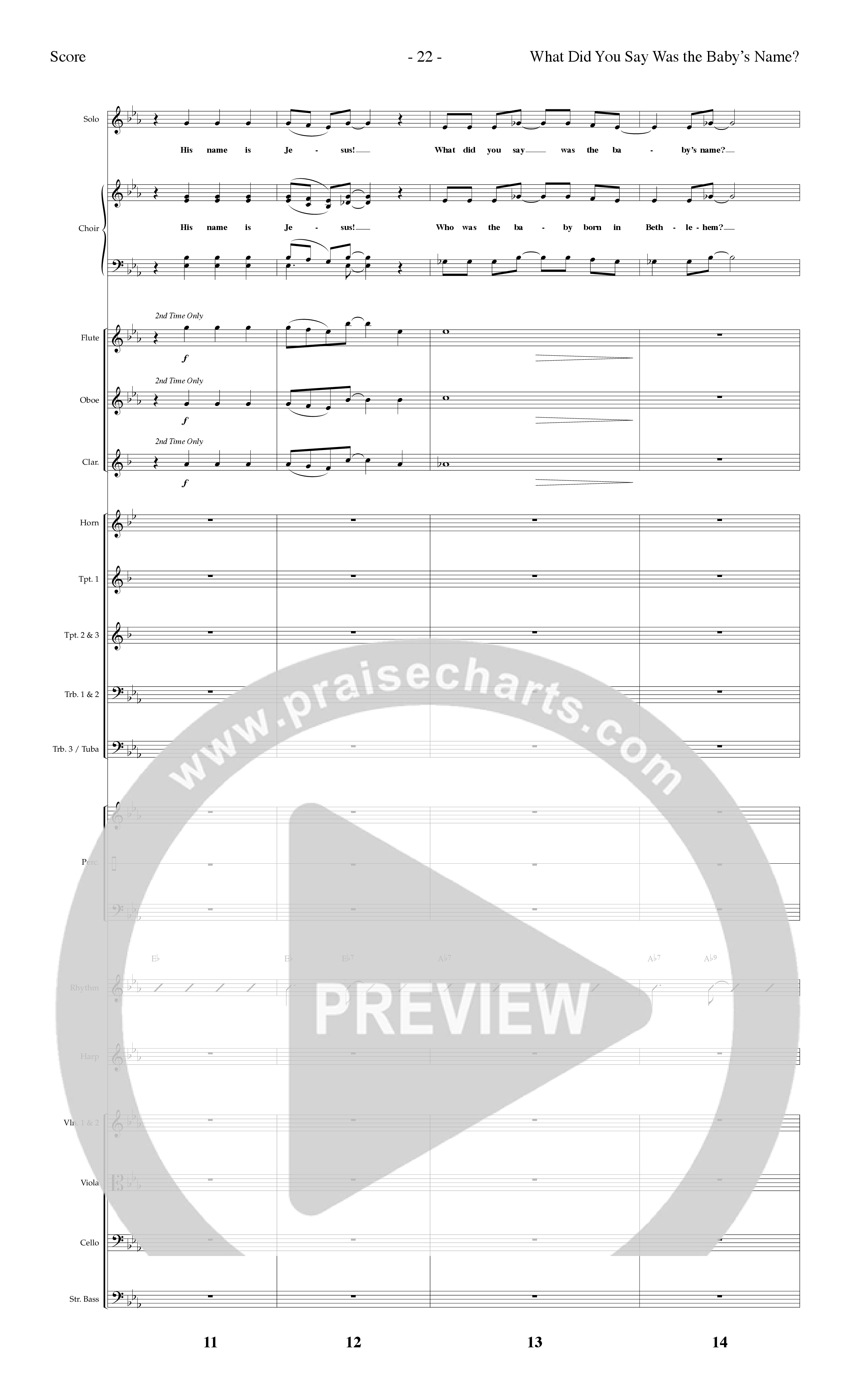 His Name Is Jesus (10 Song Choral Collection) Song 2 (Orchestration) (Lifeway Choral / Arr. Dennis Allen)