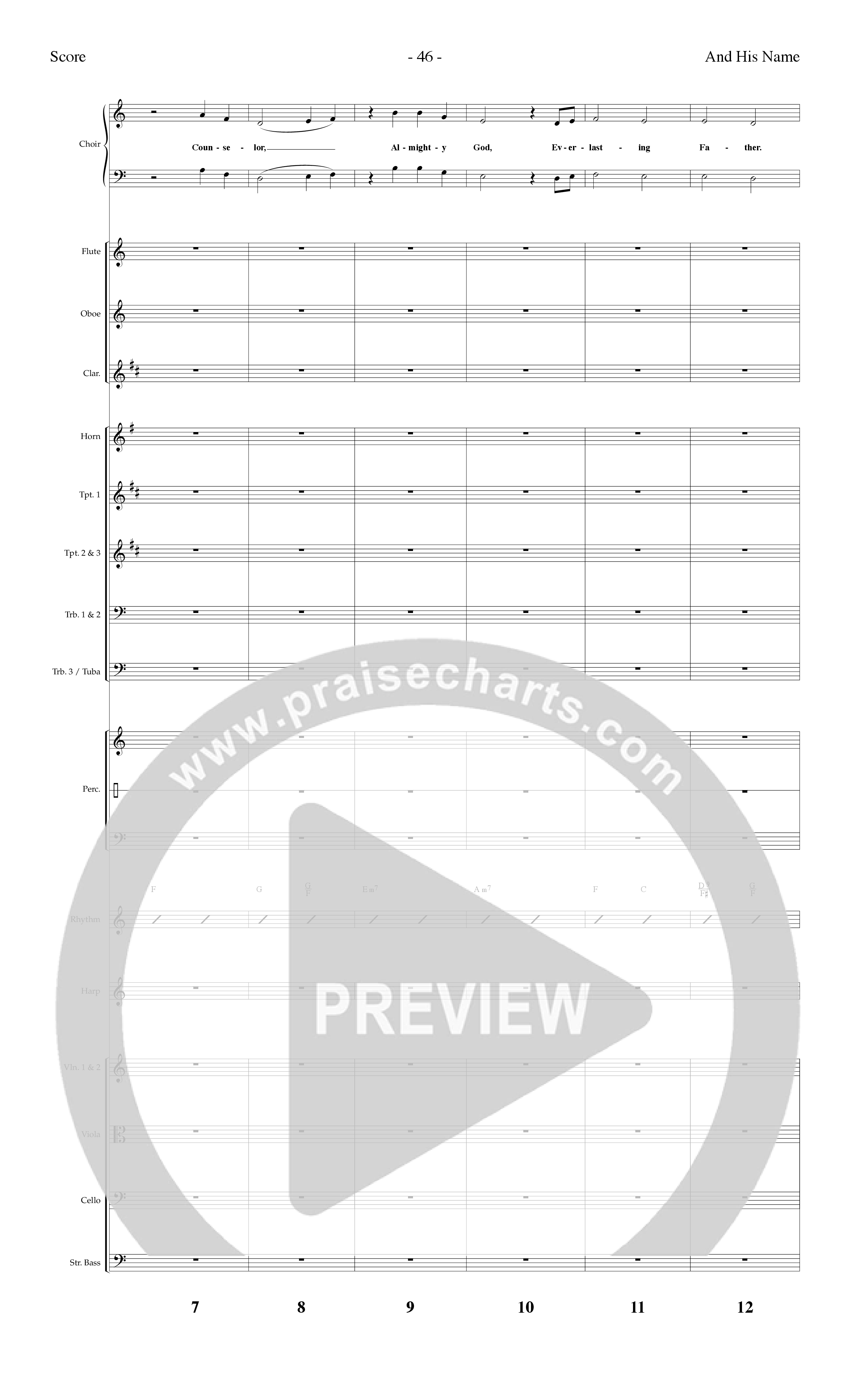 His Name Is Jesus (10 Song Choral Collection) Song 3 (Orchestration) (Lifeway Choral / Arr. Dennis Allen)