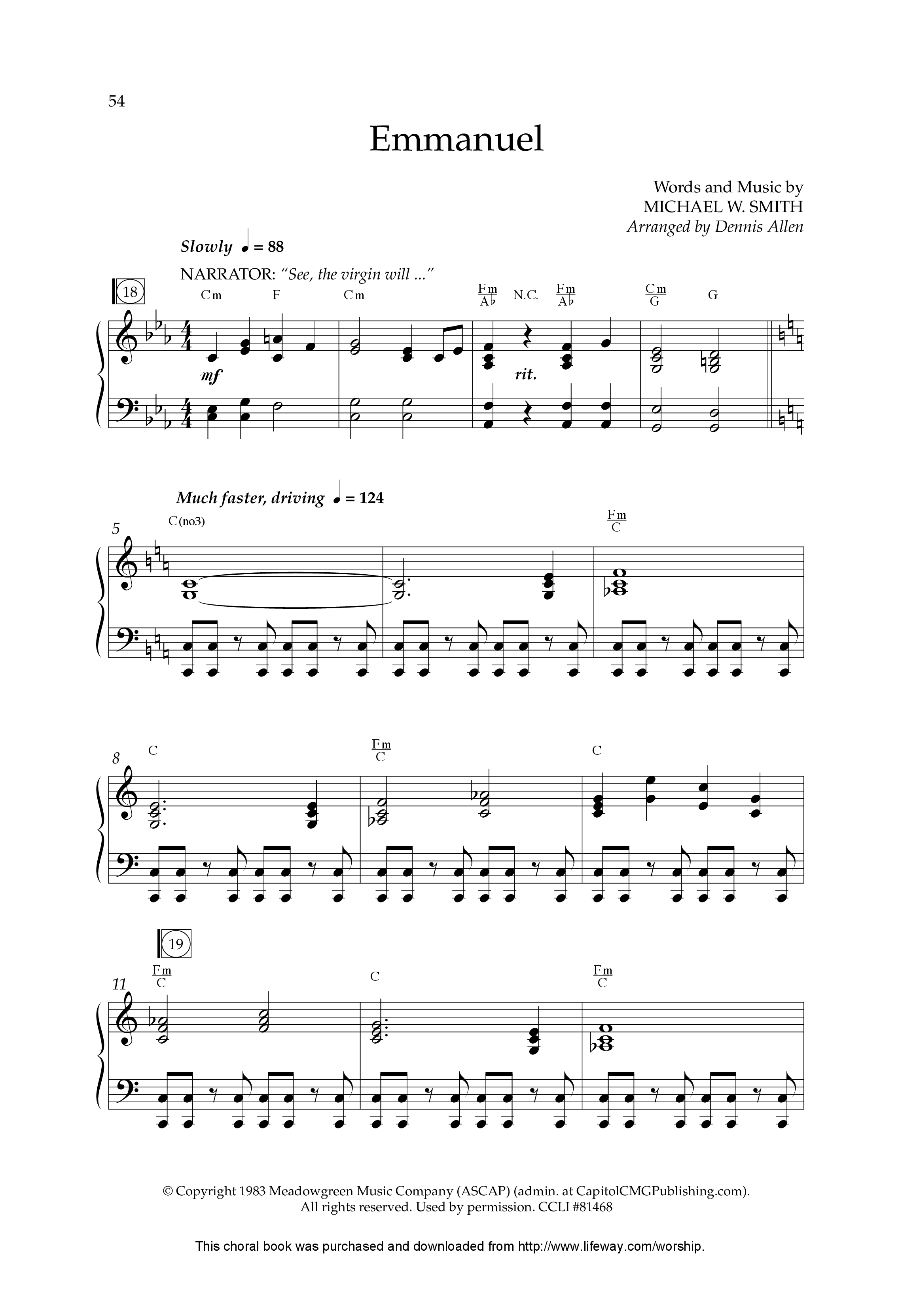 His Name Is Jesus (10 Song Choral Collection) Song 4 (Piano SATB) (Lifeway Choral / Arr. Dennis Allen)