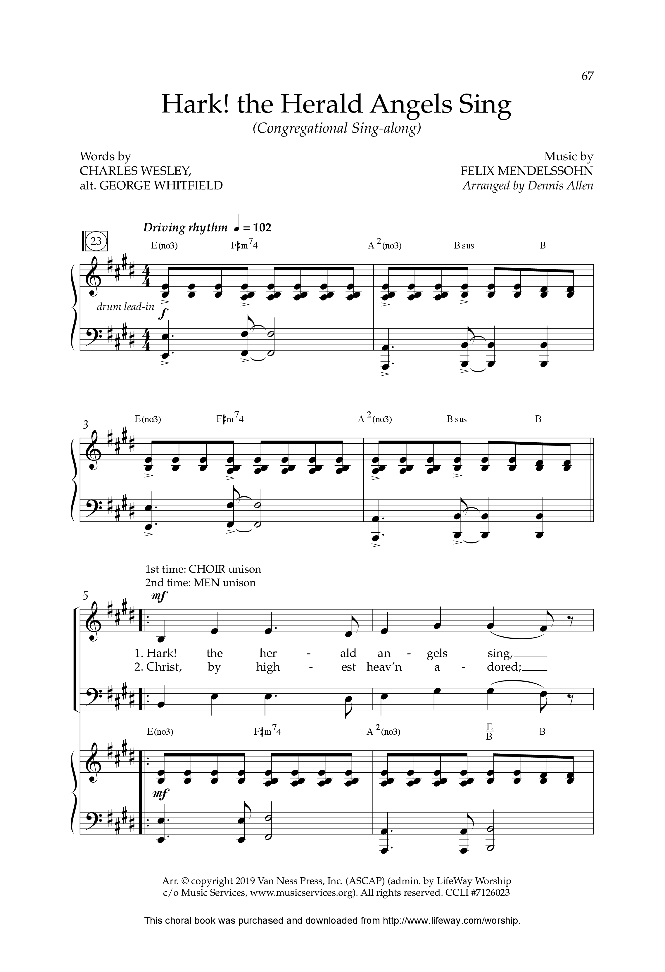 His Name Is Jesus (10 Song Choral Collection) Song 5 (Piano SATB) (Lifeway Choral / Arr. Dennis Allen)
