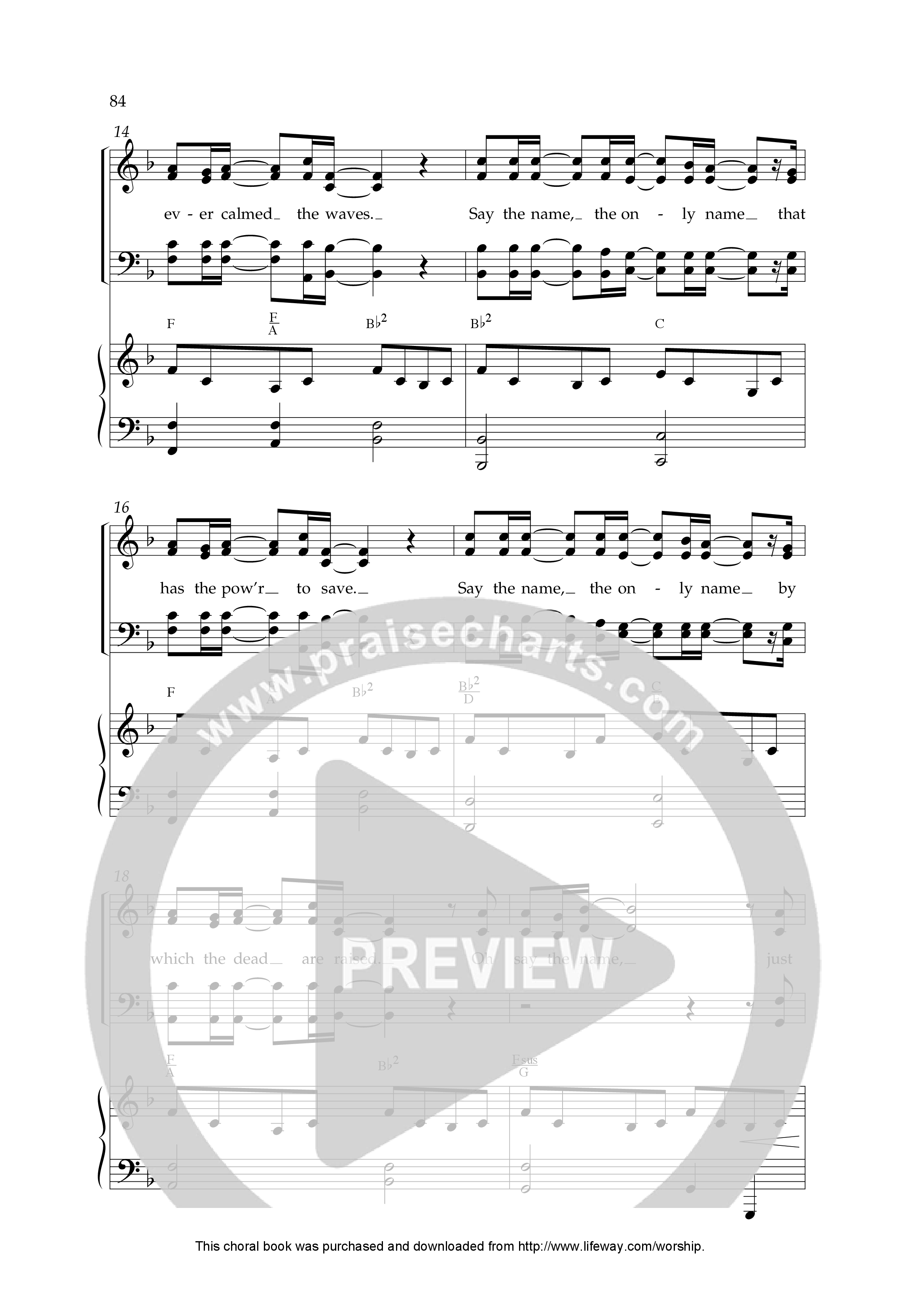 His Name Is Jesus (10 Song Choral Collection) Song 7 (Piano SATB) (Lifeway Choral / Arr. Dennis Allen)