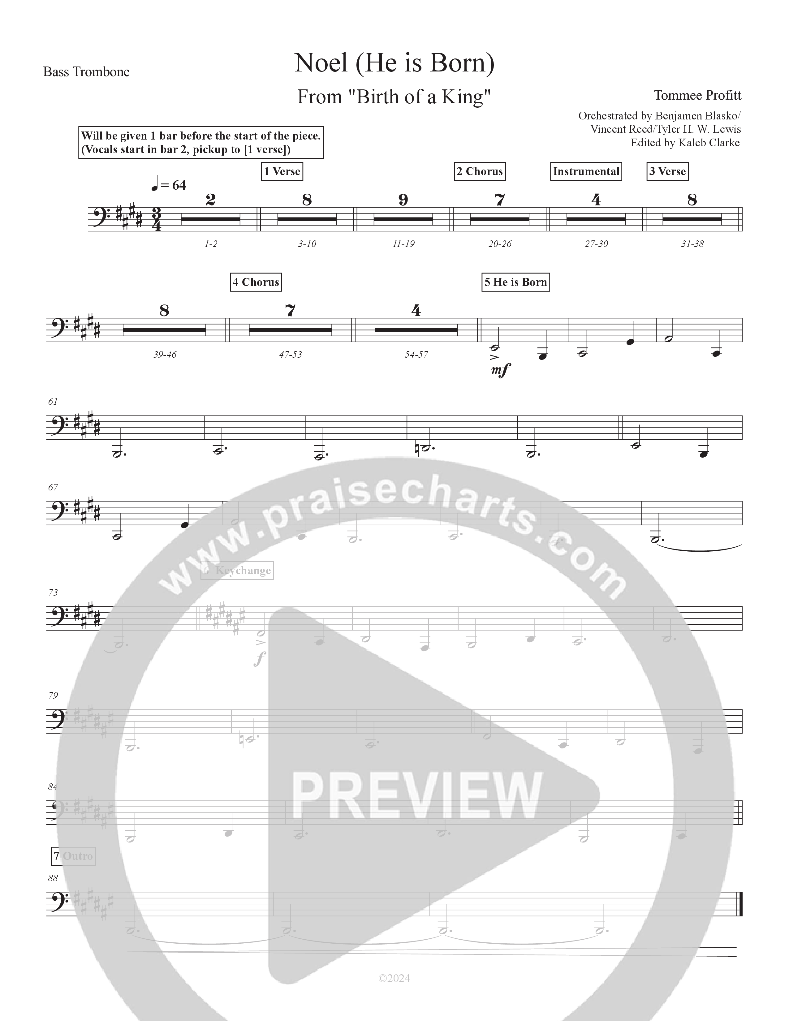 Noel (He Is Born) (Live) Bass Trombone (Tommee Profitt / Stanaj)